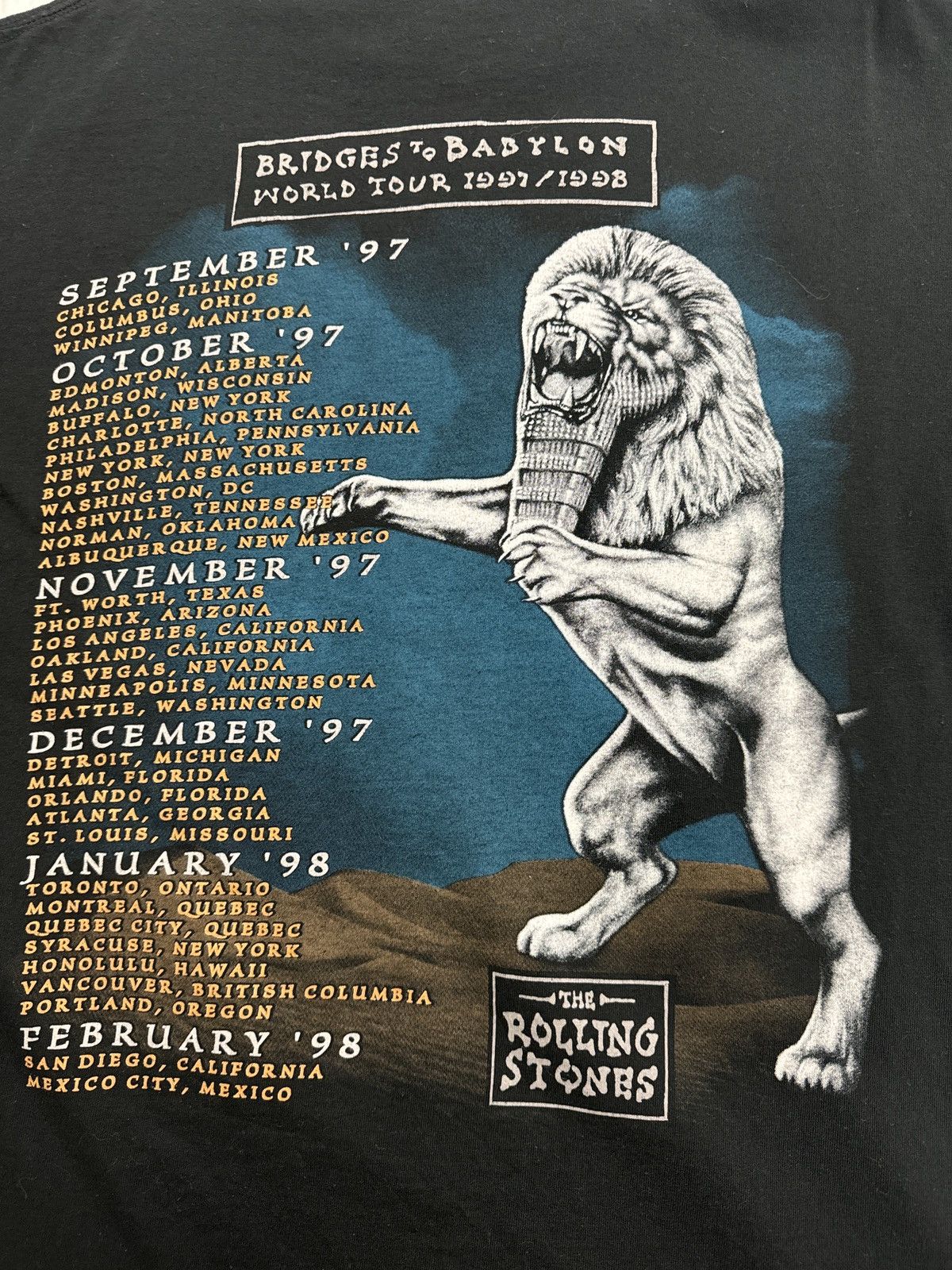 Other Vintage Rolling Stones Bridges To Babylon T-Shirt Size US L / EU 52-54 / 3 - 4 Thumbnail