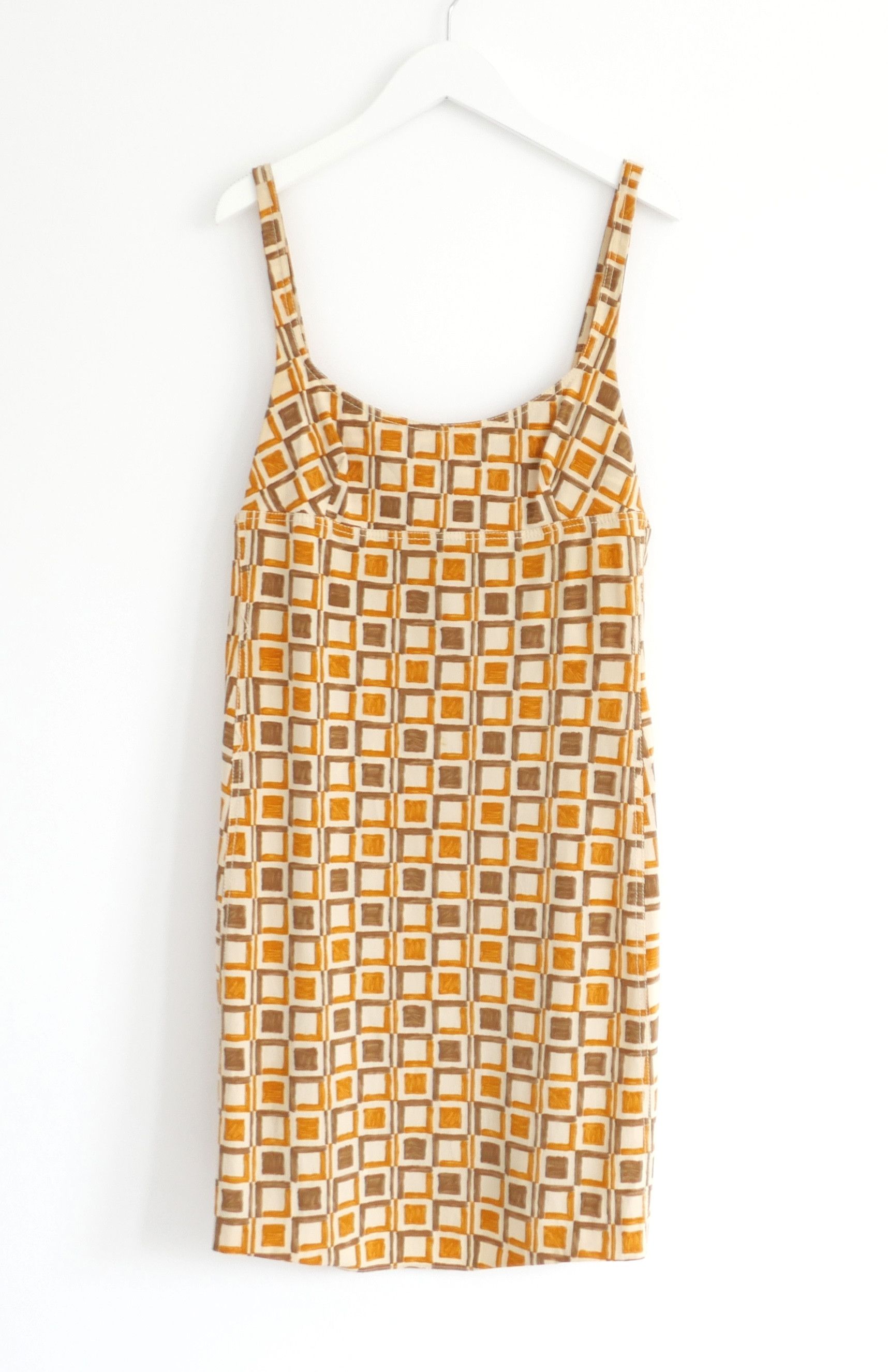 Prada Prada, Prada Spring 1996 Formica Tile Print Dress Size M / US 6-8 / IT 42-44 - 1 Thumbnail