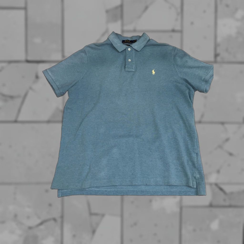 Polo Ralph Lauren Polo Ralph Lauren Classic Fit Light Blue Polo Shirt Mens L Blue Button-Up Short Sleeve Size US L / EU 52-54 / 3 - 1 Thumbnail
