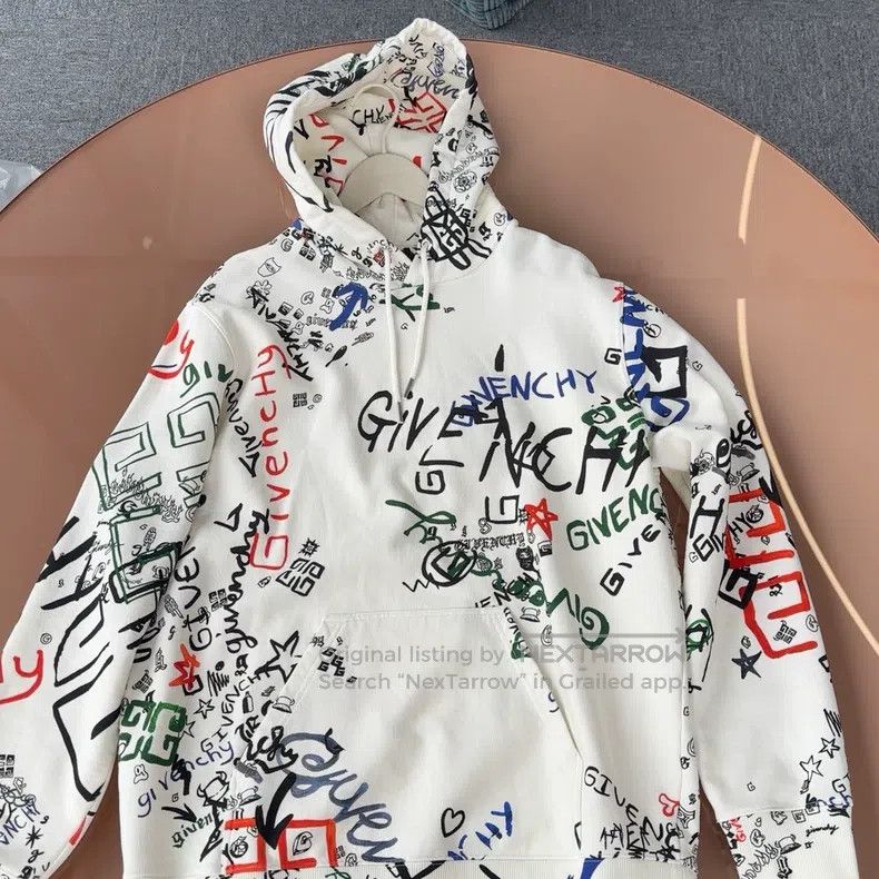 Givenchy Givenchy White Sweatshirt Size US L / EU 52-54 / 3 - 1 Thumbnail