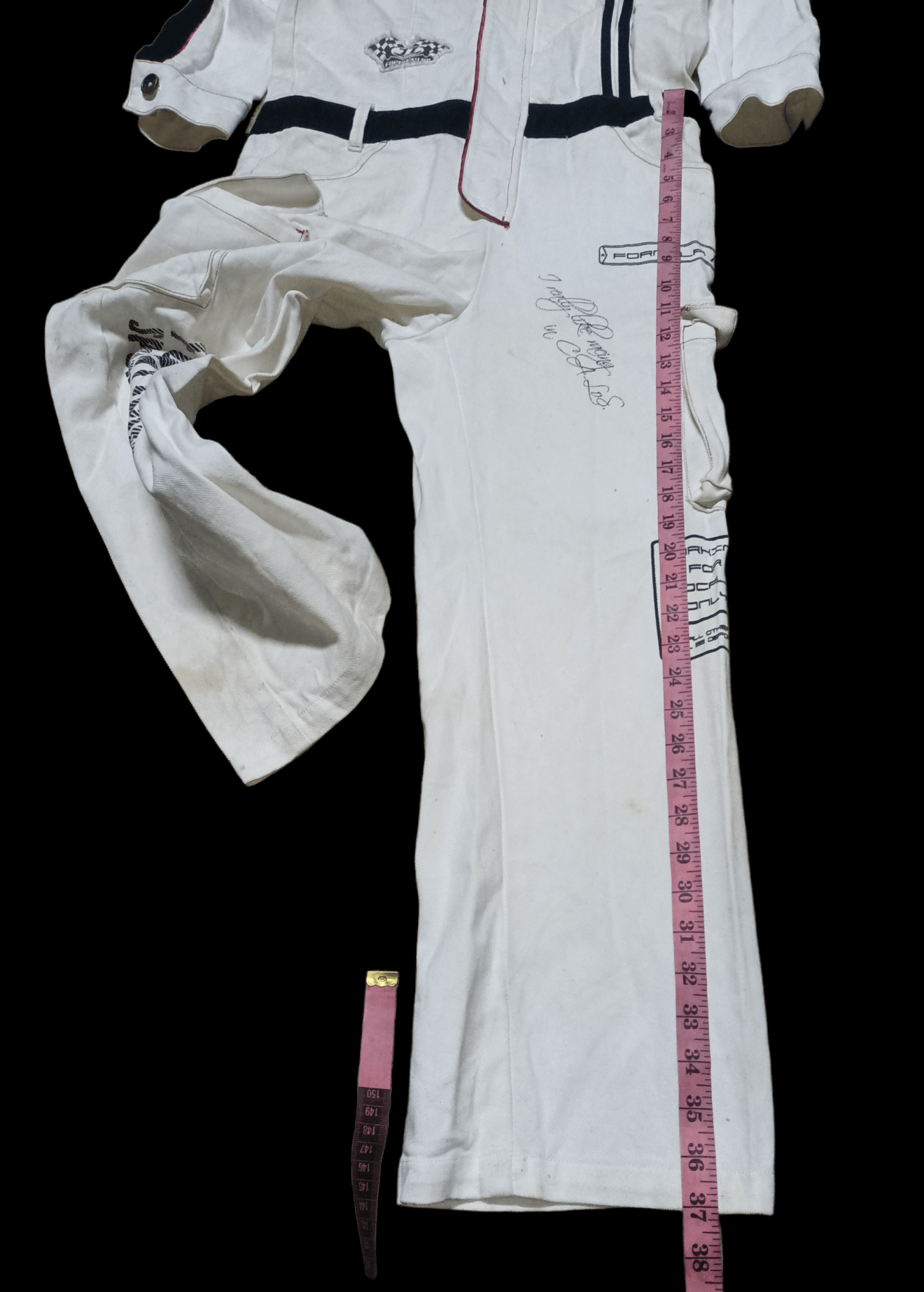 Vintage OVERALL x FUNNY RACING SUIT x FORMULA 1 x RARE Size US 32 / EU 48 - 4 Thumbnail