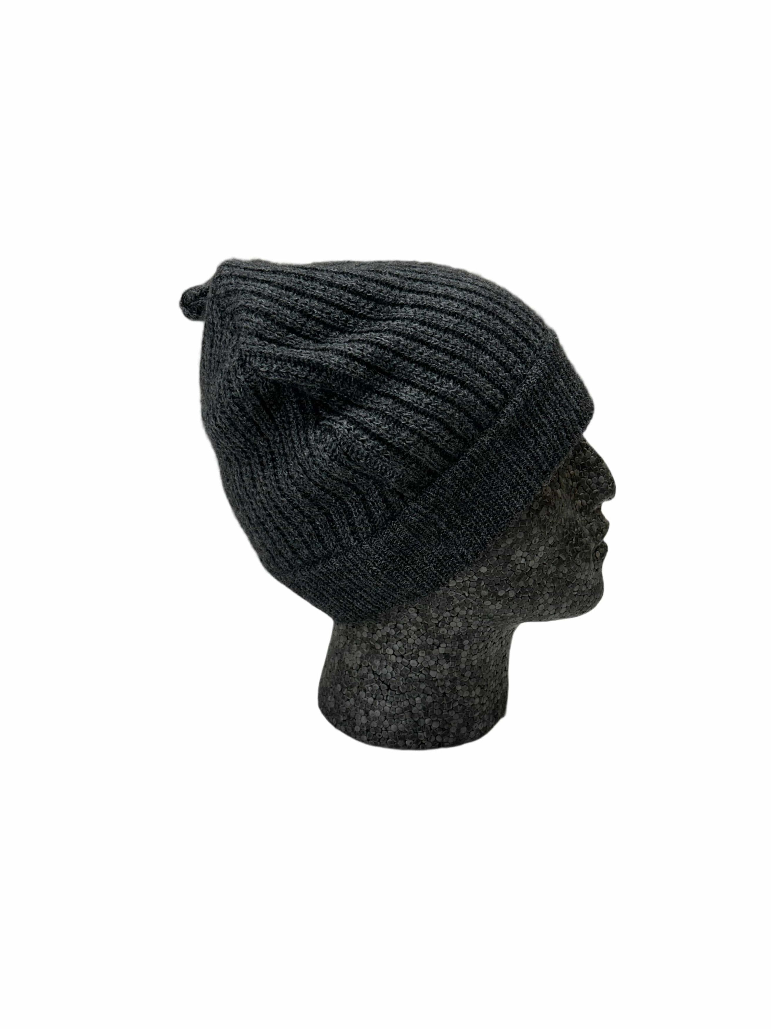 Marc Jacobs Marc Jacobs Grey Wool Ribbed Beanie Size 32 - 2 Thumbnail