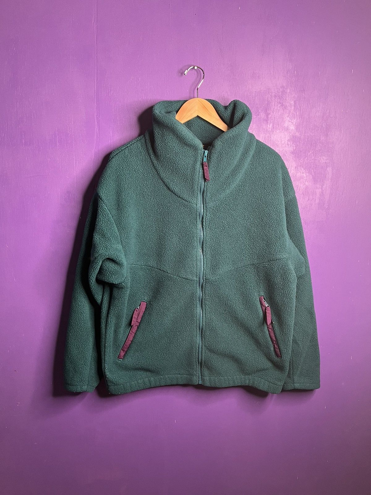 Eddie Bauer × Vintage Vintage 90s Eddie Bauer essential fleece jacket Size US XL / EU 56 / 4 - 1 Thumbnail