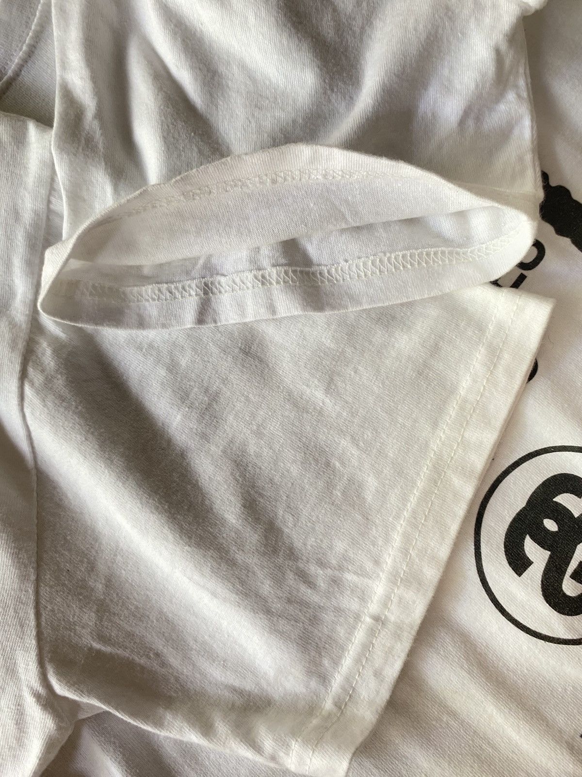 Stussy STUSSY White Short-Sleeve Logo T-Shirt Size US L / EU 52-54 / 3 - 8 Thumbnail