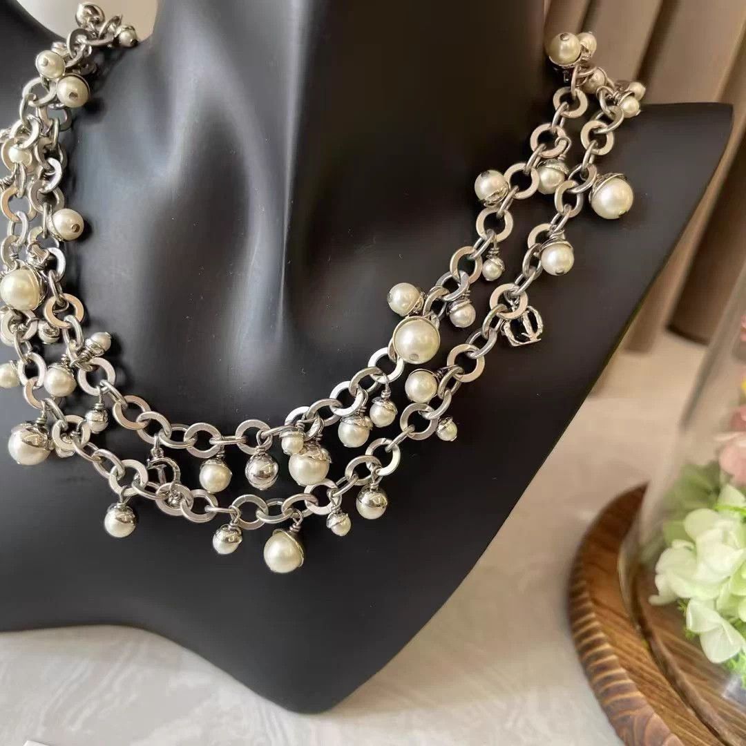 Dior Dior pearl necklace & waist chain new 97cm AL622 Size ONE SIZE - 6 Thumbnail