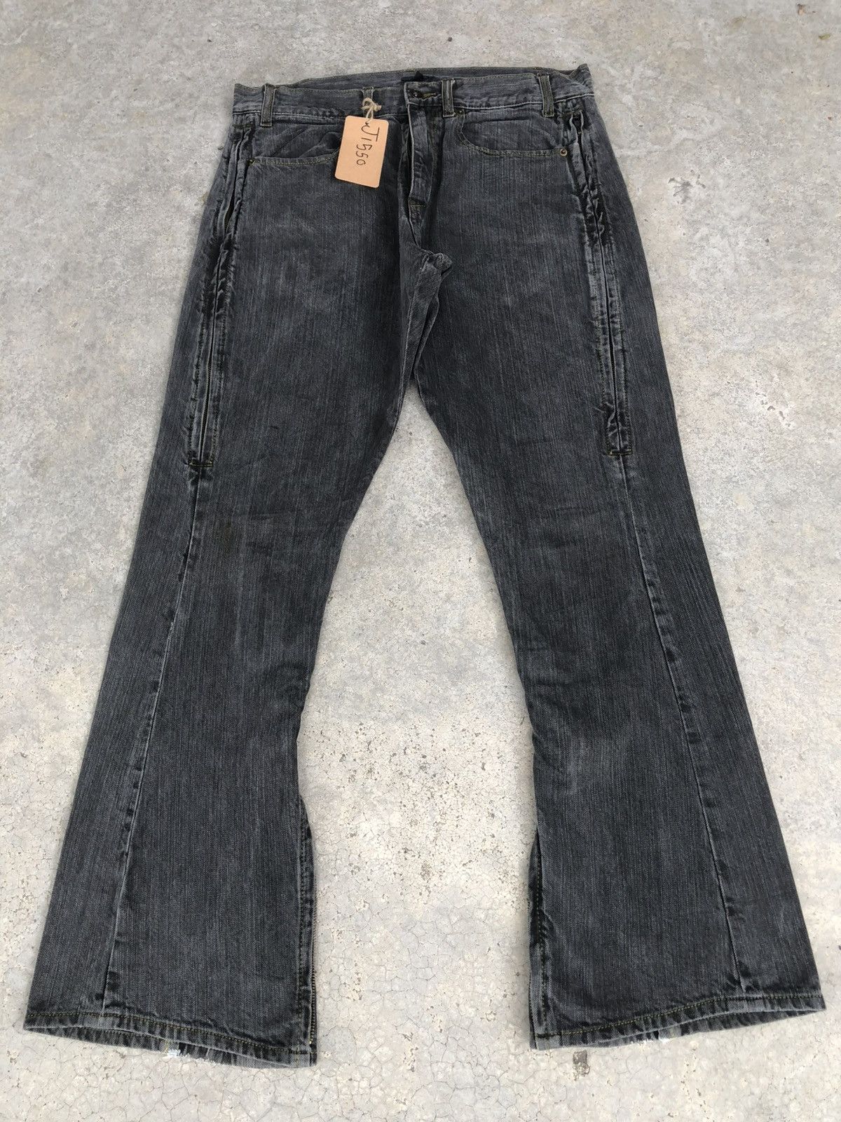 If Six Was Nine Japanese One After Flared Jeans Distressed Jeans Size US 33 - 2 Thumbnail