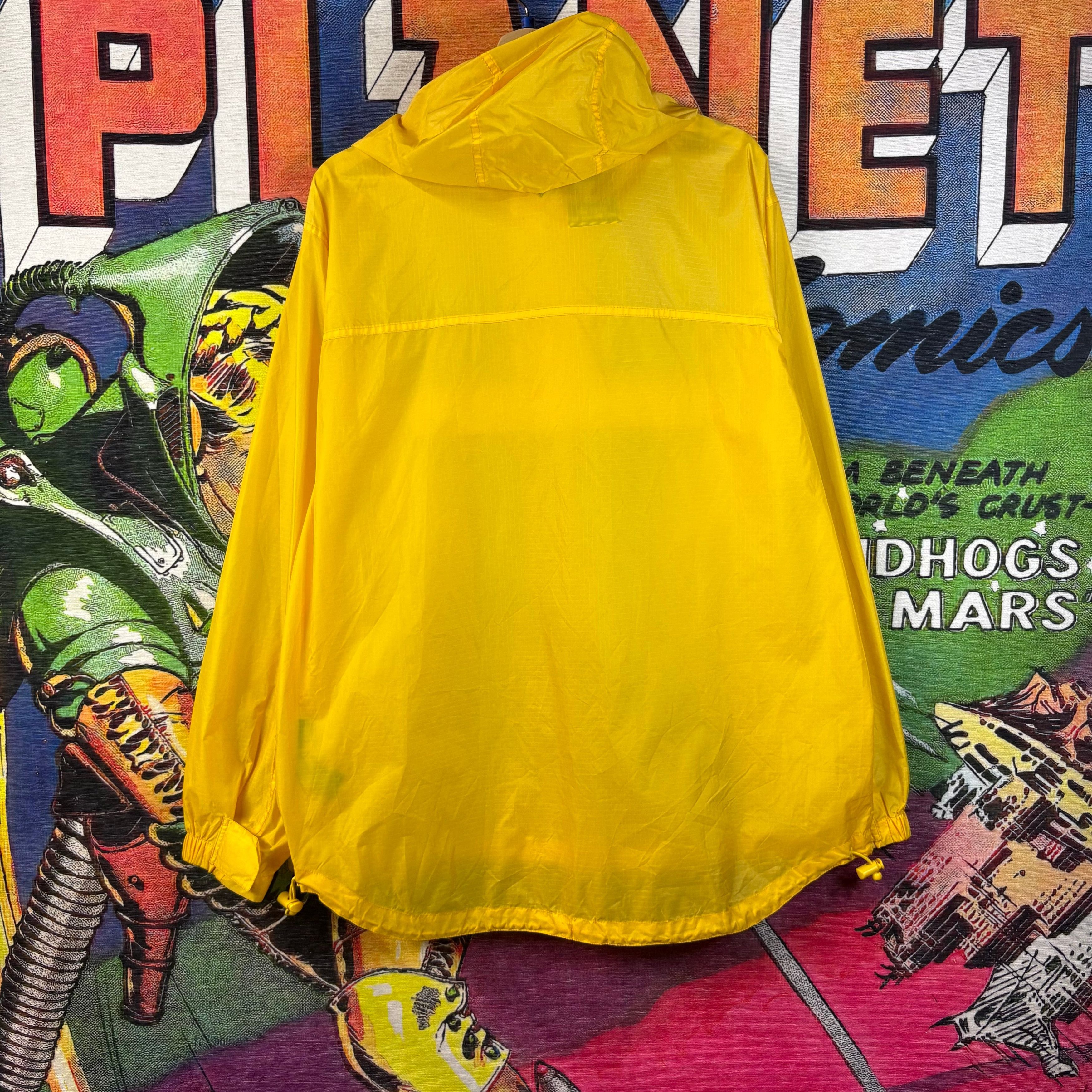 Tommy Hilfiger Vintage 90s Tommy Jeans Yellow Nylon Pullover Windbreaker Size US XL / EU 56 / 4 - 5 Thumbnail