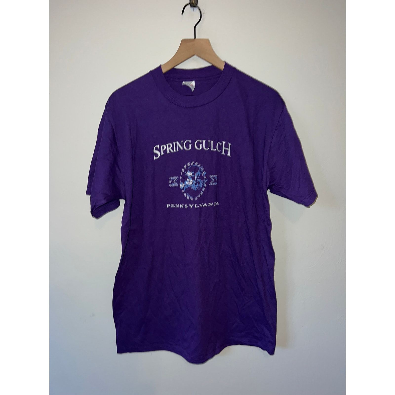 Jerzees Vintage Spring Gulch Pennsylvania Shirt Tee Purple VTG 90s L Size US L / EU 52-54 / 3 - 1 Thumbnail
