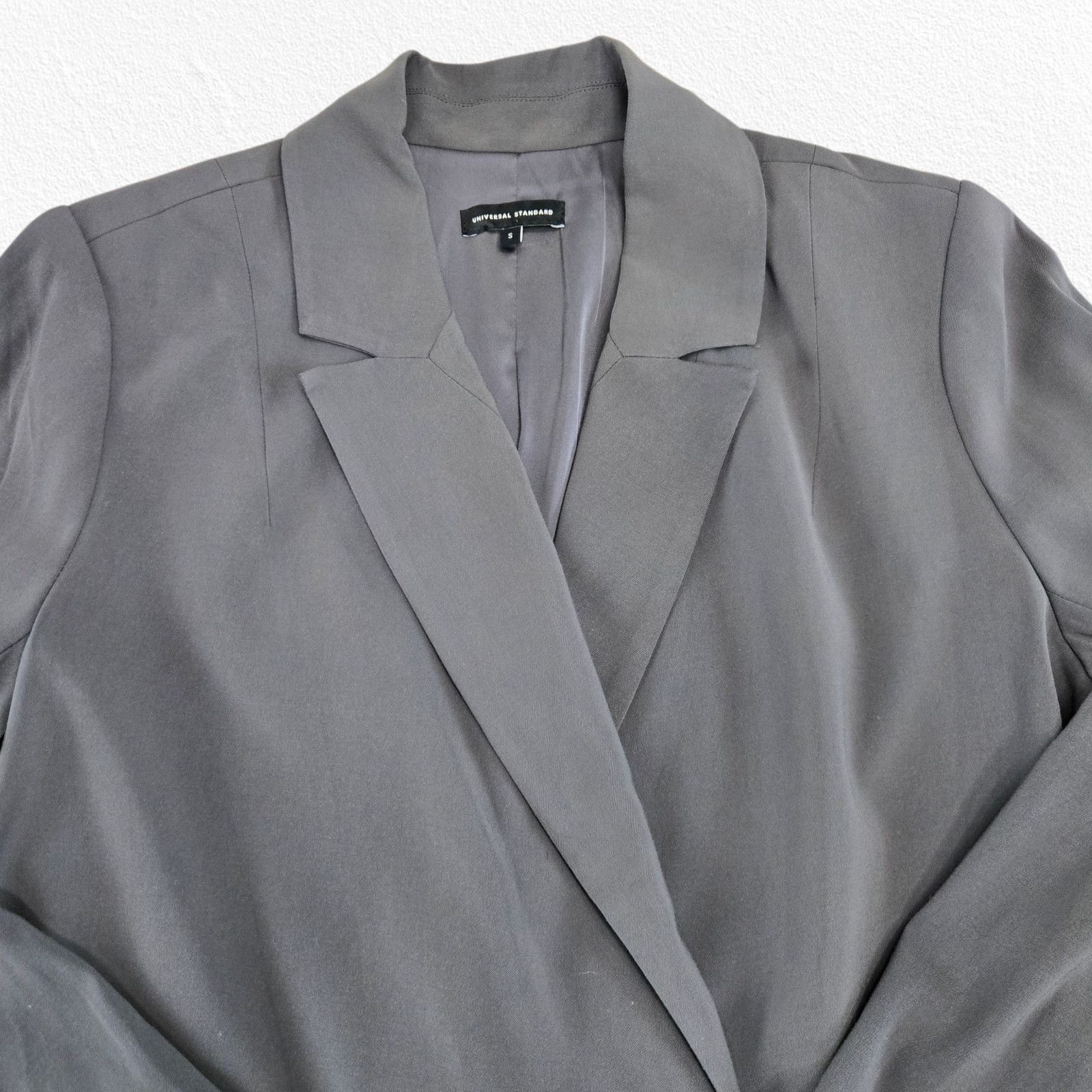 Other Universal Standard Gray Long Blazer Coat Size Small Size S / US 4 / IT 40 - 3 Thumbnail