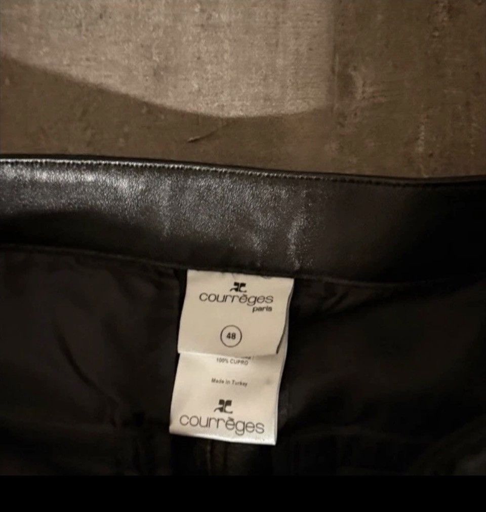 Courreges COURREGES Paneled Leather Trousers Size 36" / US 14 / IT 50 - 3 Thumbnail