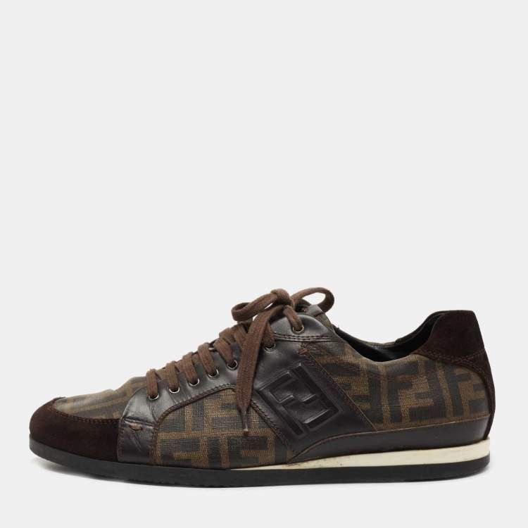 Fendi Fendi Monogram Luxury Leather Low Shoes Sneakers Size US 10 Size US 10 / EU 43 - 1 Thumbnail