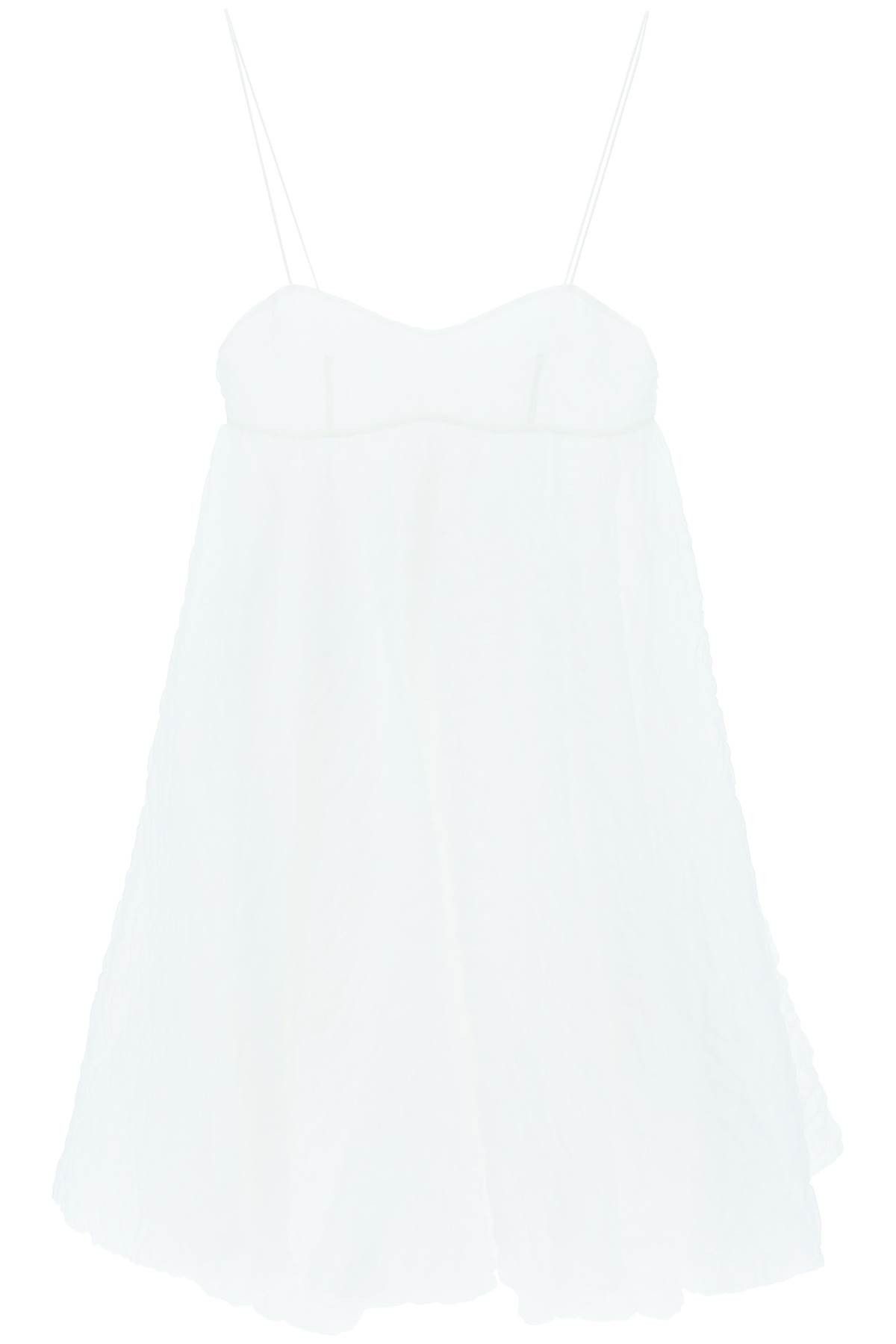 image of Cecilie Bahnsen 'sunni' Mini Dress in Bianco, Women's (Size Small)