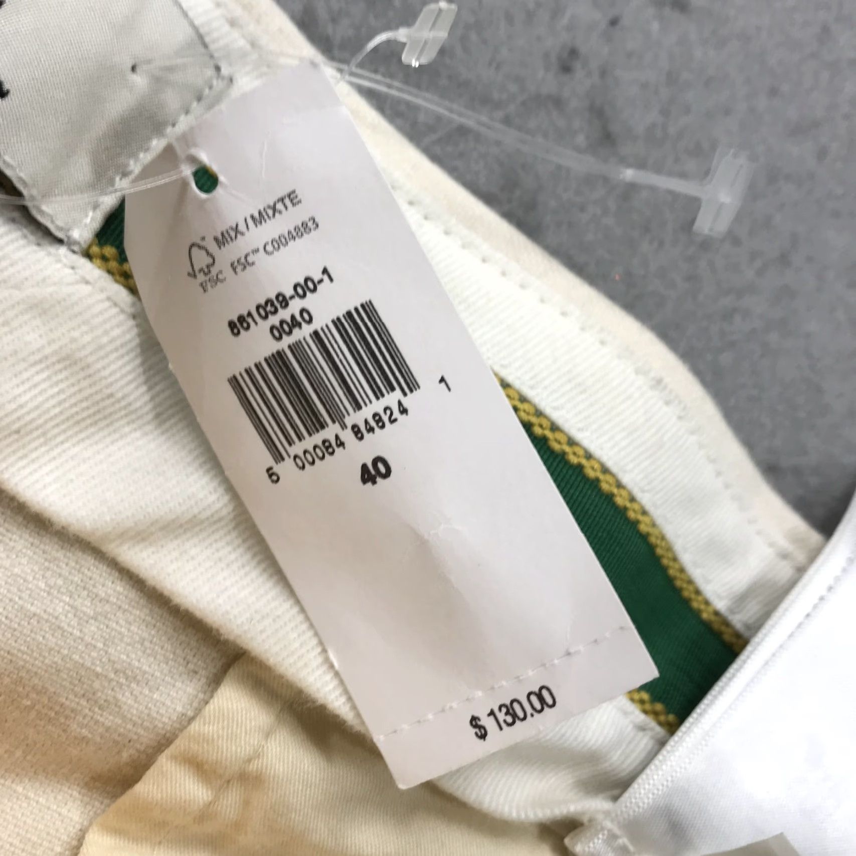 Banana Republic Banana Republic Pants Mens 40x31 Beige 100% Cotton Athletics Wide Casual NWT Size US 40 / EU 56 - 7 Thumbnail