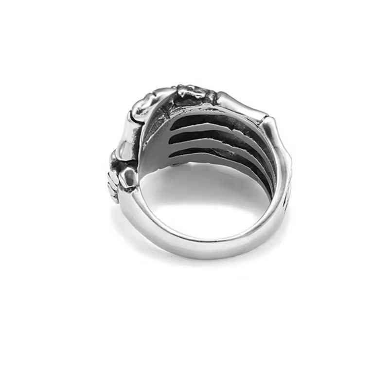 Jewelry Skull Ghost Paw Hand Bones Ring Size ONE SIZE - 3 Thumbnail
