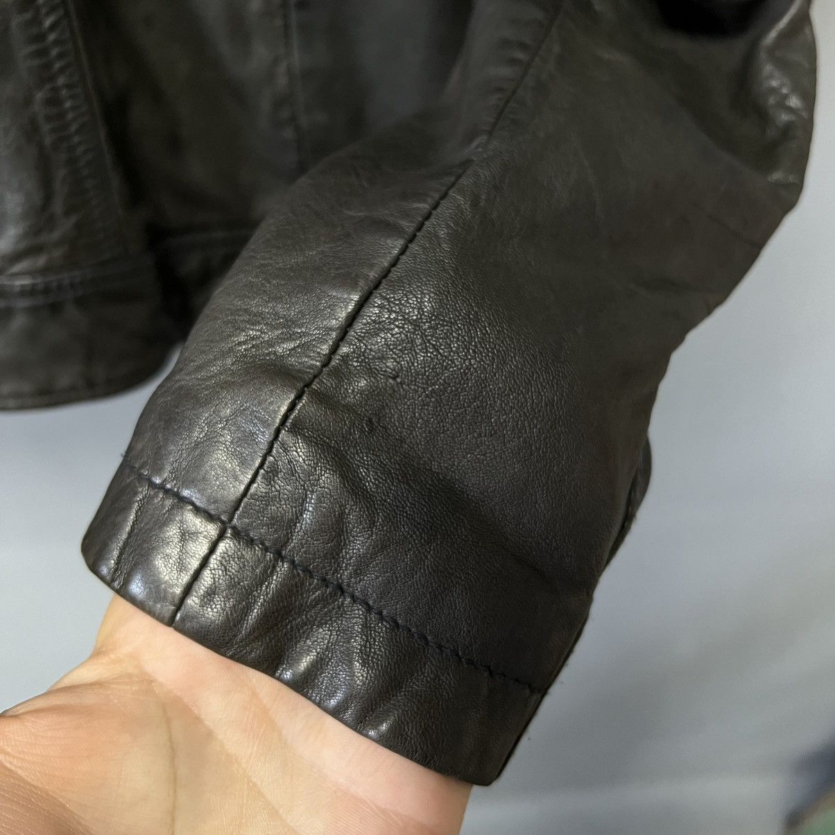 Allsaints Allsaints Conroy Leather Biker Jacket Men’s Size M Size US M / EU 48-50 / 2 - 22 Thumbnail