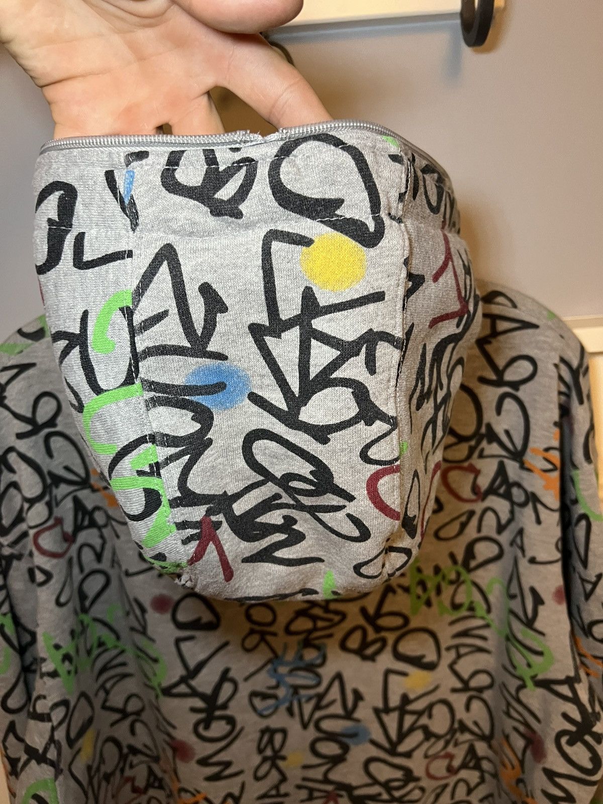 Mecca Vintage Mecca Jeans Co aop graffiti logo full zip-up hoodie Size US XL / EU 56 / 4 - 13 Thumbnail