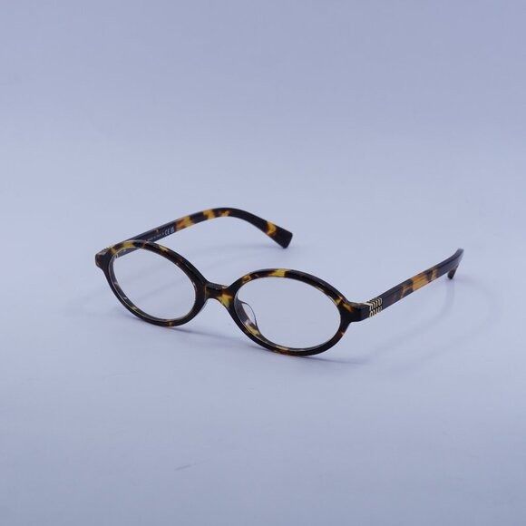 Miu Miu Miu Miu MU04ZSF VAU08N Sunglasses Honey Havana Oval Frame Size ONE SIZE - 3 Thumbnail