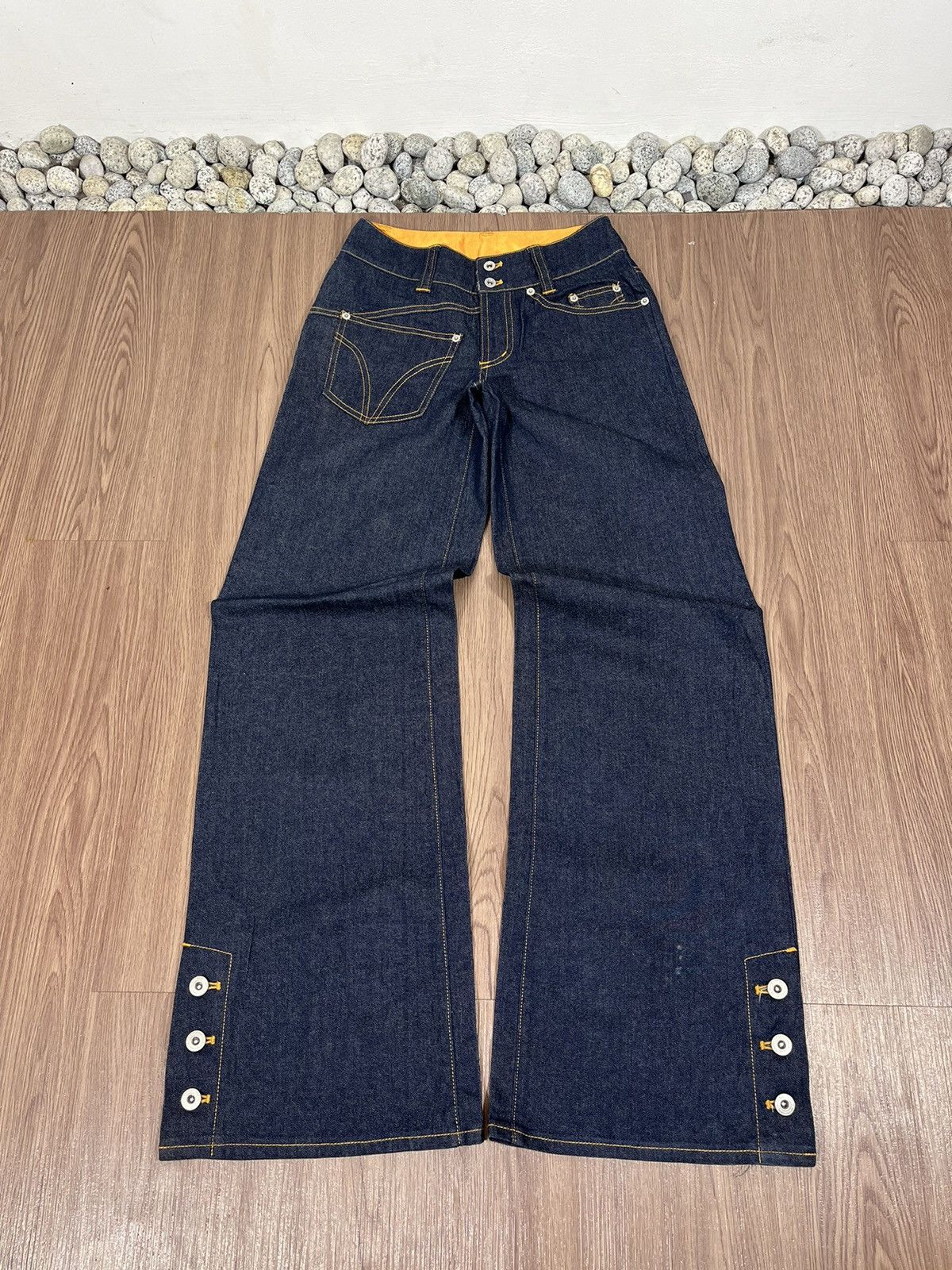 Japanese Brand Comme Ca Models Japan Assymetrical Pocket Jeans Size US 27 - 4 Thumbnail