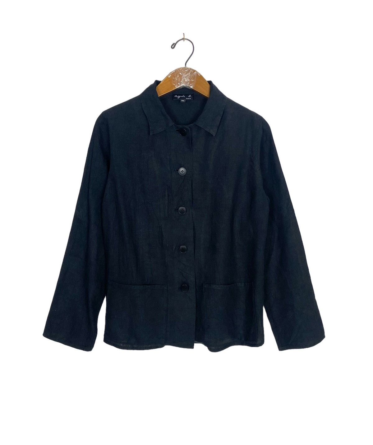 agnes b. Rare‼️ Vintage Agnes B Linen Chore Shirt Made in Japan Size M / US 6-8 / IT 42-44 - 1 Thumbnail