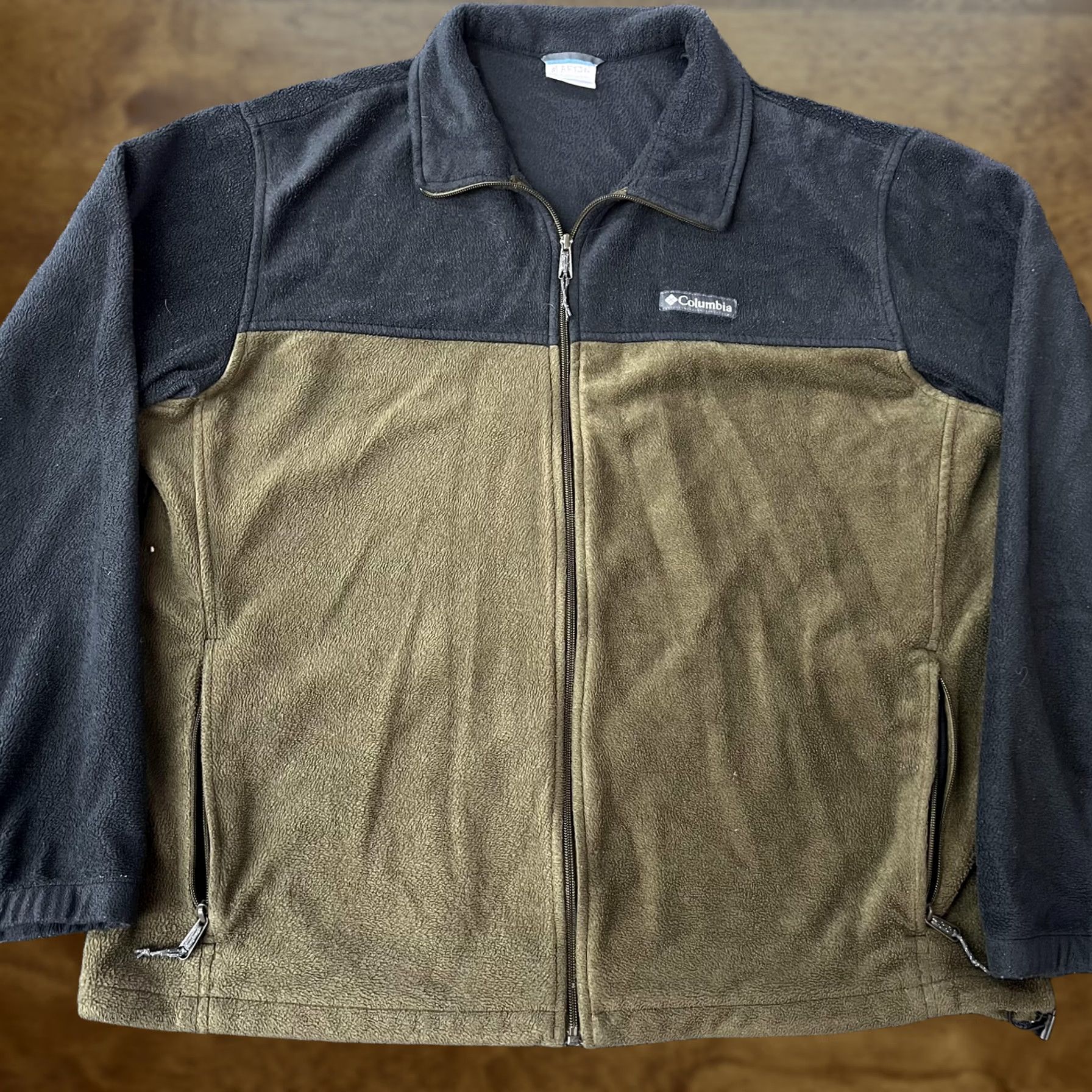 Vintage Columbia Mens 2XL Jacket Fleece Full Zip Lightweight Black Green Outdoor Size US XXL / EU 58 / 5 - 1 Thumbnail