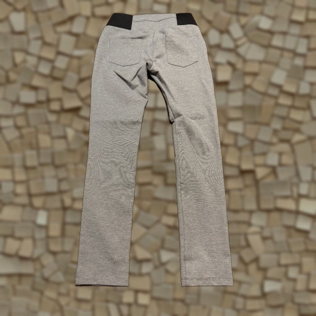 Vintage Ci Sono Pants Women Large Pull On Leggings Solid Gray Black Size 36" / US 14 / IT 50 - 1 Thumbnail