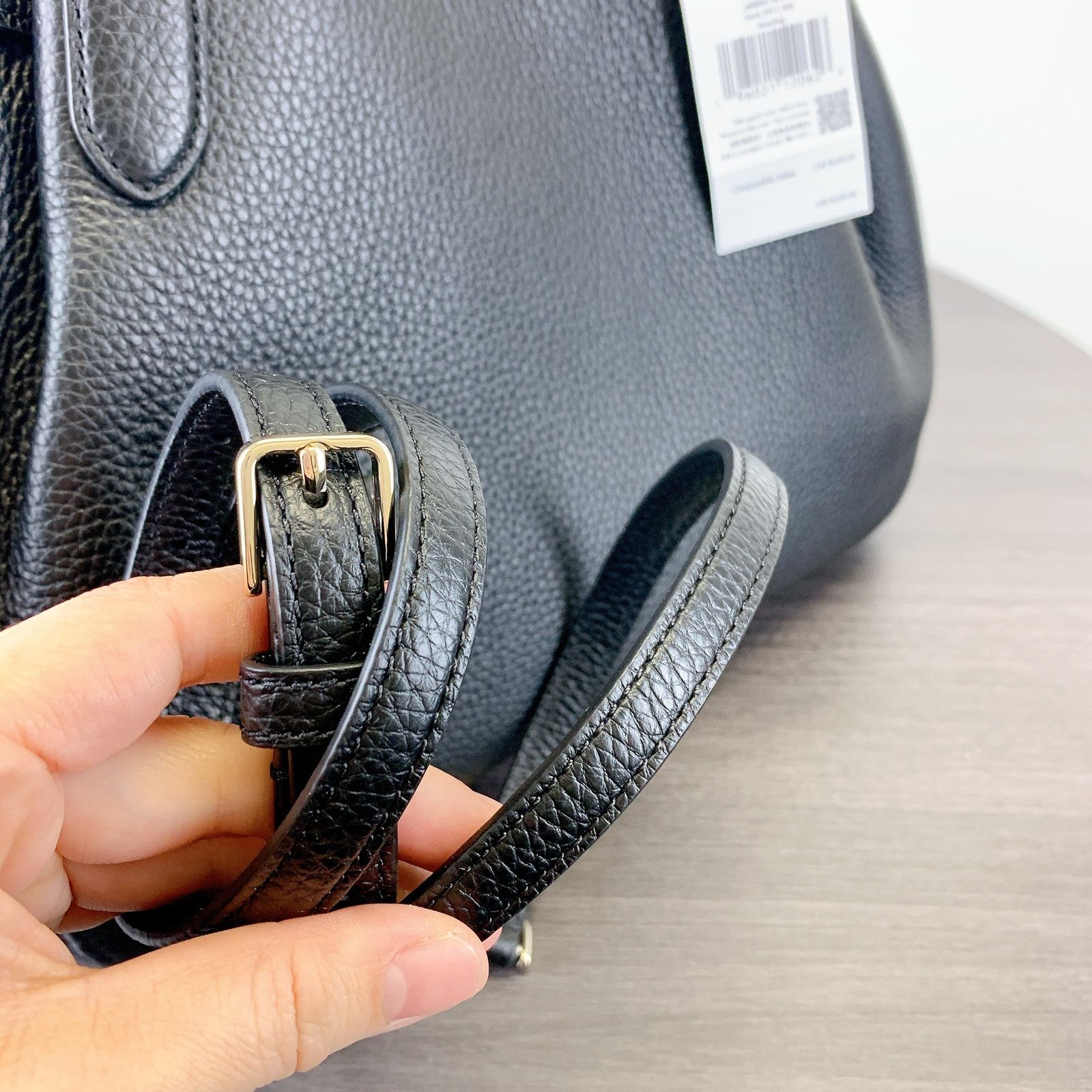 Kate Spade Kate Spade K8134 Dumpling Large Satchel IN Black Size ONE SIZE - 6 Thumbnail