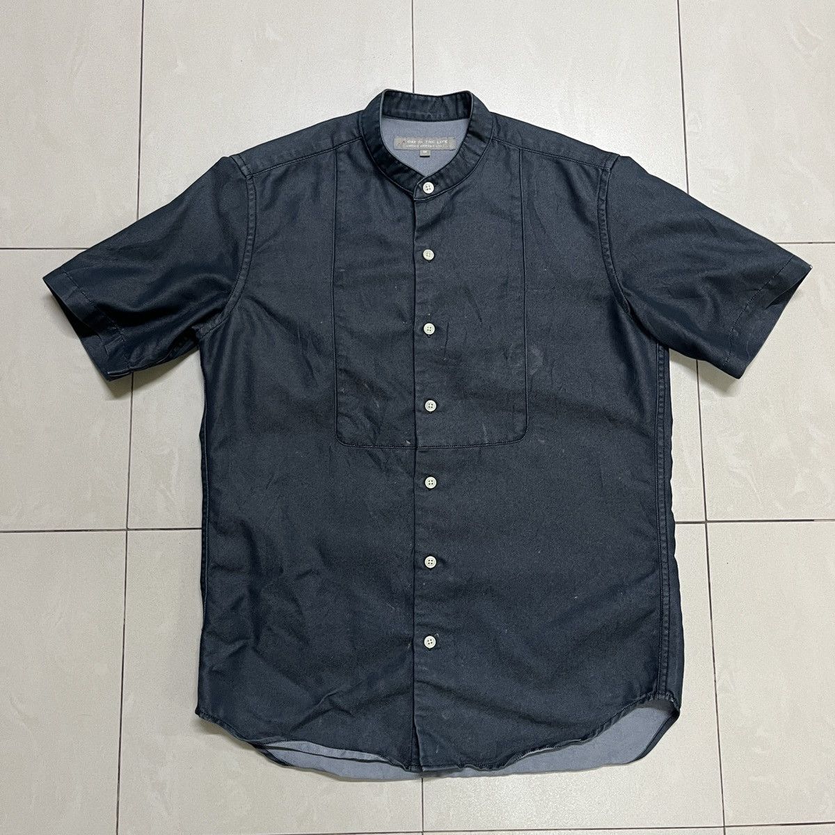 Japanese Brand × United Arrows × Vintage United Arrows Stand Collar Shirt Size US S / EU 44-46 / 1 - 2 Thumbnail