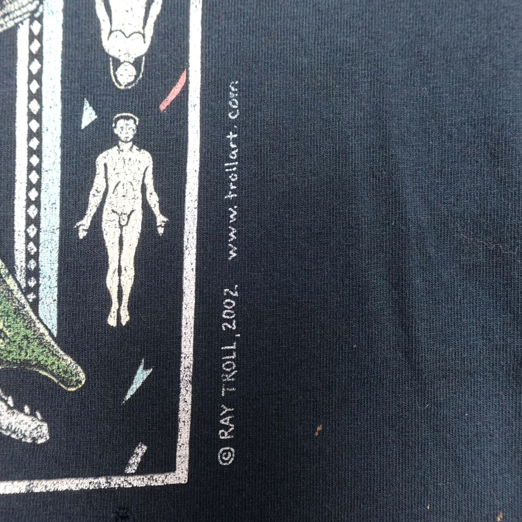 Gildan VINTAGE Ray Troll Spawn Till You Die Shirt Mens Large Black Graphic 2000s Size US L / EU 52-54 / 3 - 5 Thumbnail