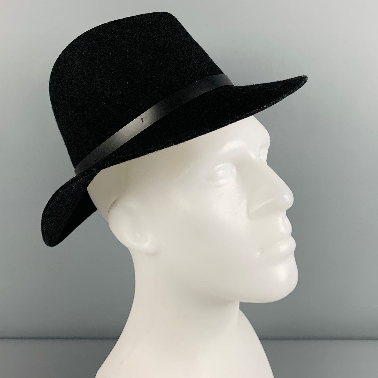 Rag & Bone RAG & BONE Size S Black Wool Felt Hat Size ONE SIZE - 1 Thumbnail