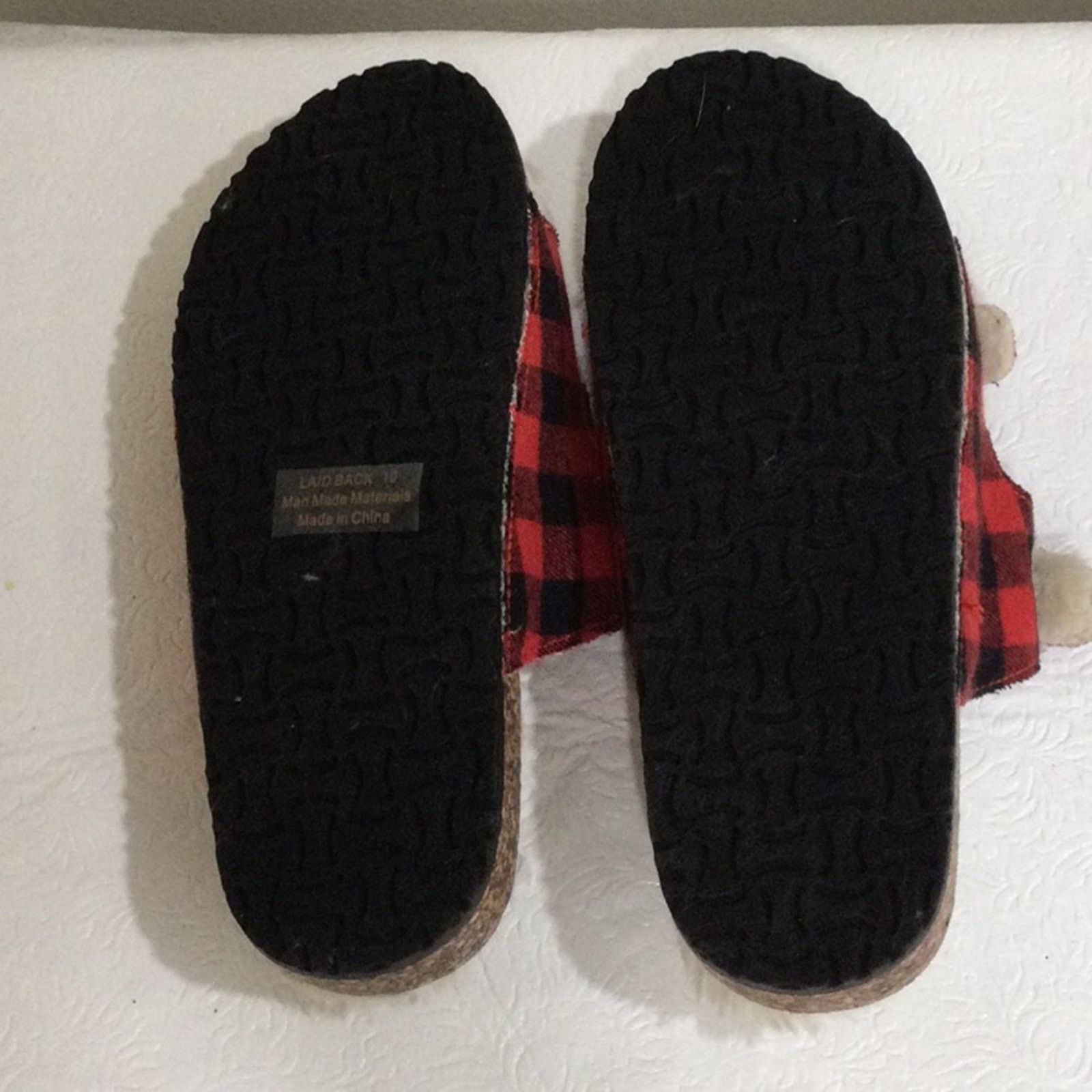Other Corkys Laid Back Plaid Fur Lined Slip On Sandles 10 NWOT Size US 10 / IT 40 - 9 Thumbnail