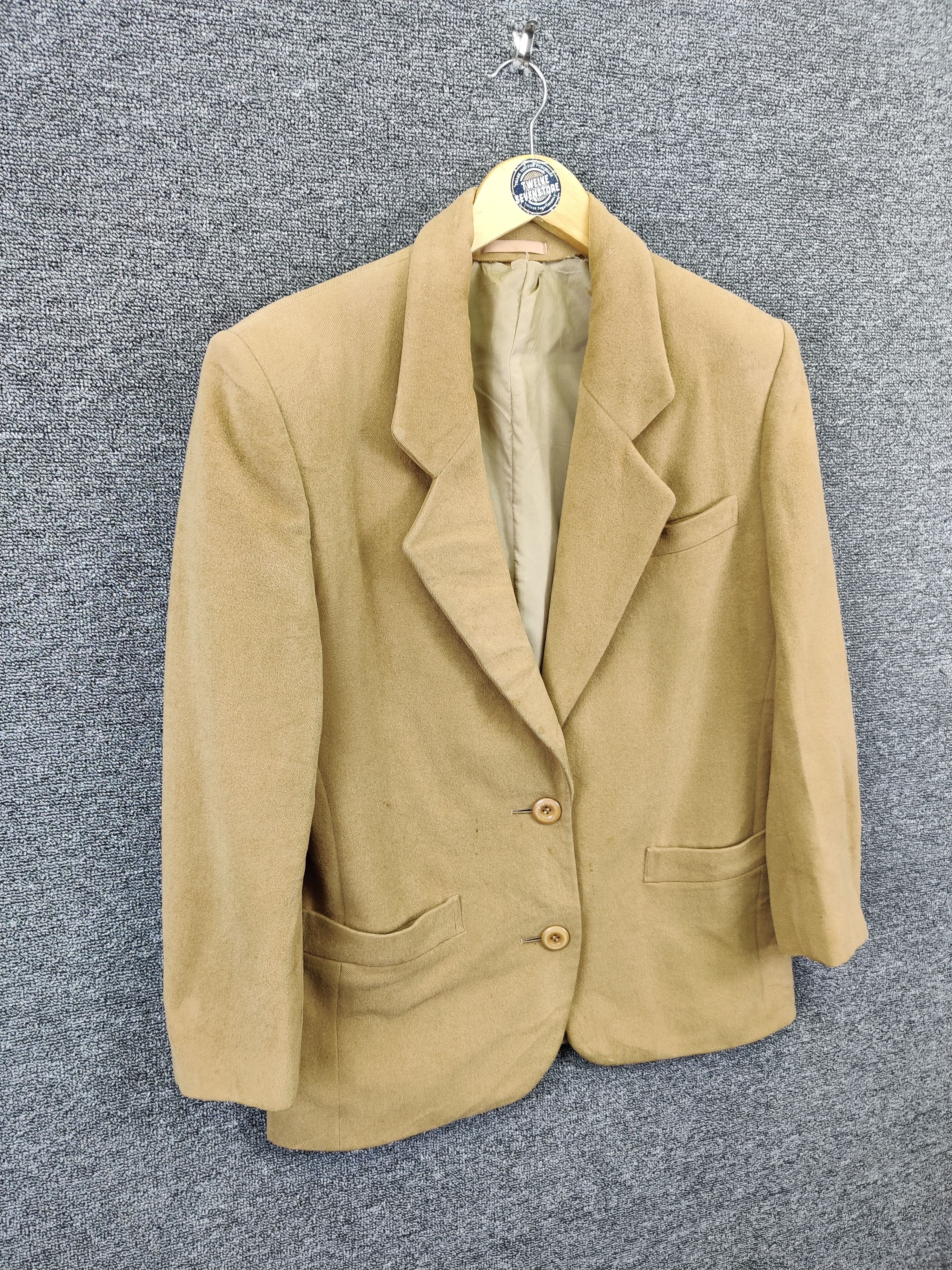 Burberry Vintage Burberrys Beige Wool Single Breasted Blazer Size US M / EU 48-50 / 2 - 5 Thumbnail