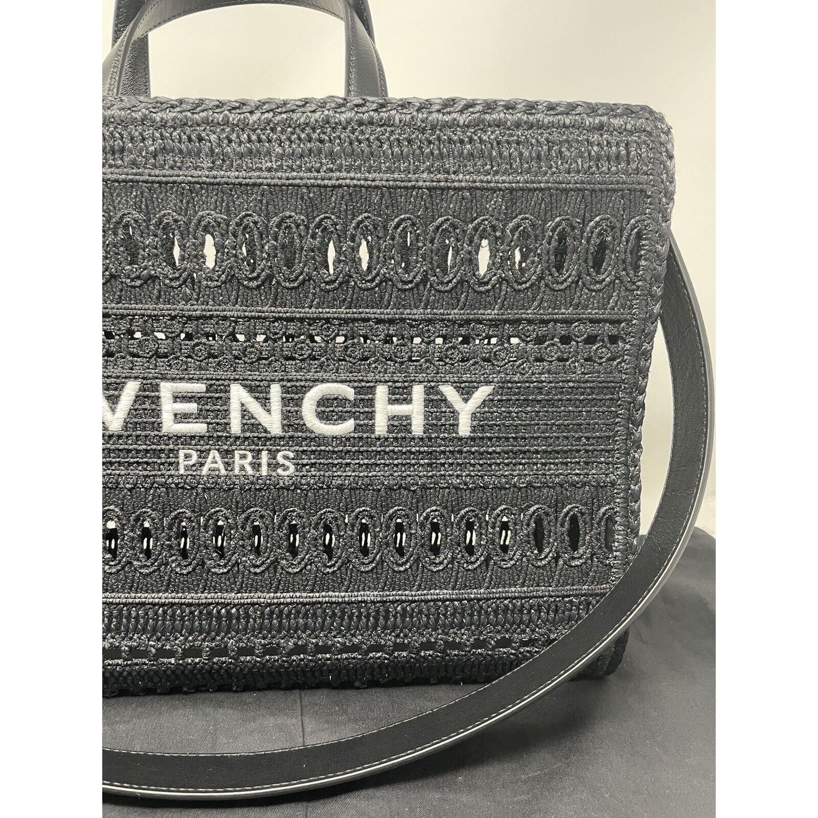 Givenchy Medium G-Tote shopping bag in laced raffia Size ONE SIZE - 7 Thumbnail