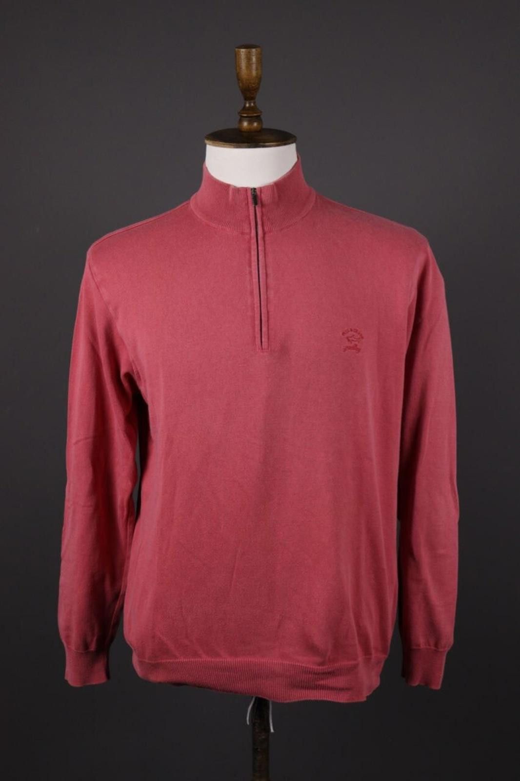 Paul & Shark Paul & Shark Yachting Pink 1/4 Zip Knit Sweater Size L Size US L / EU 52-54 / 3 - 1 Thumbnail