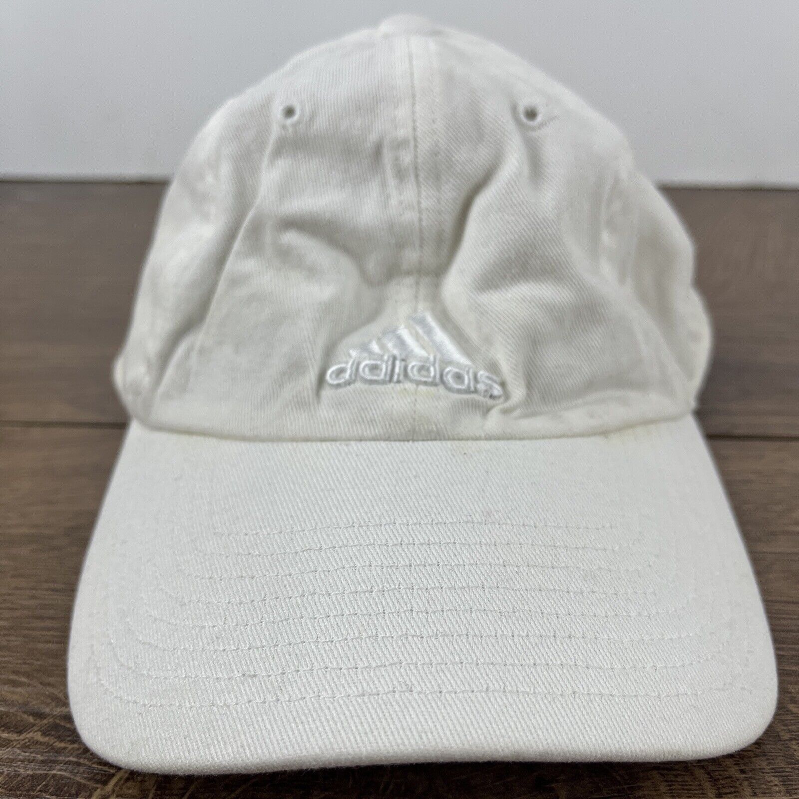 Adidas Adidas White Hat Adidas Athletic Running Hat Adjustable Adul Size ONE SIZE - 3 Thumbnail