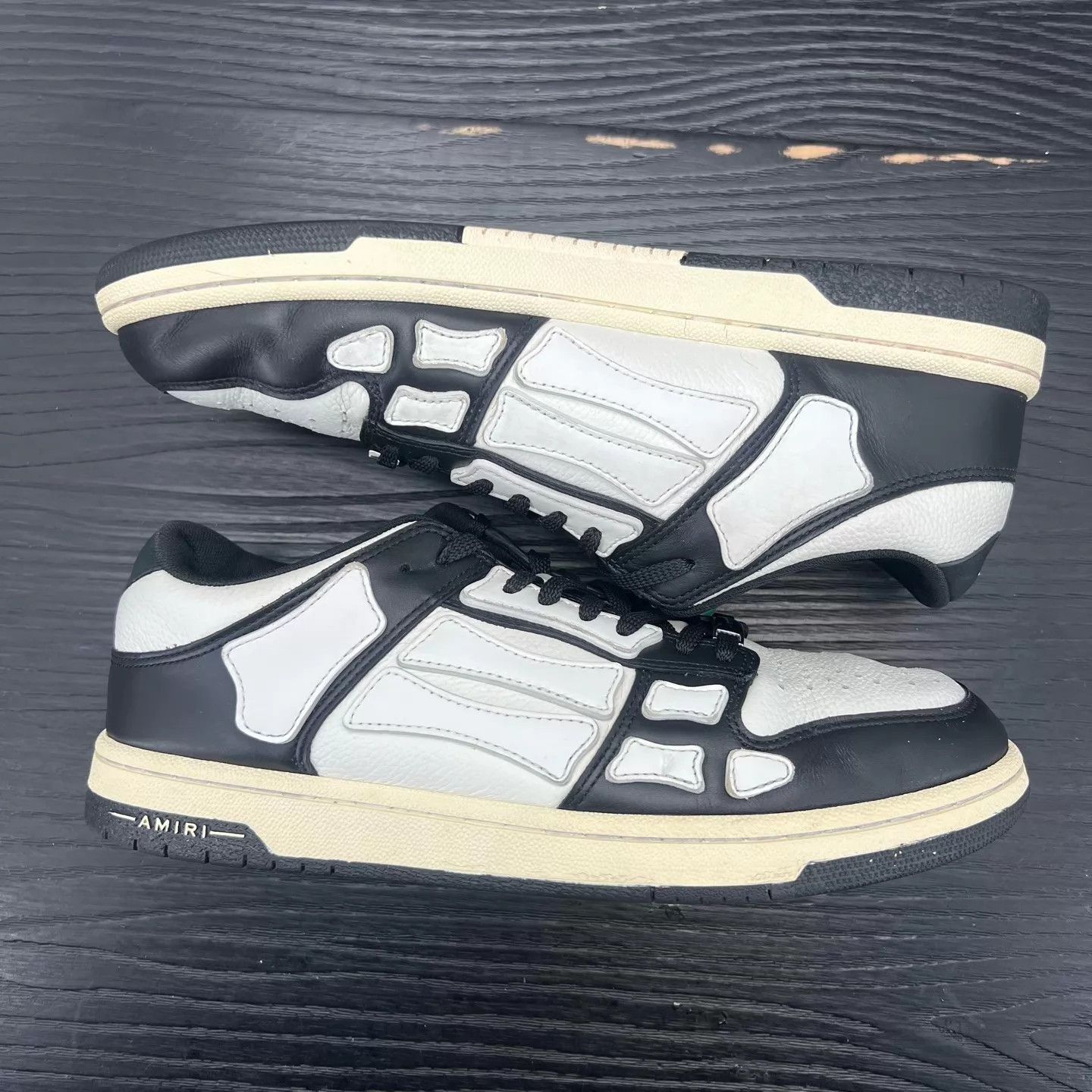 Amiri Amiri Bone Black & White Size 42 Sneakers Size US 9 / EU 42 - 3 Thumbnail