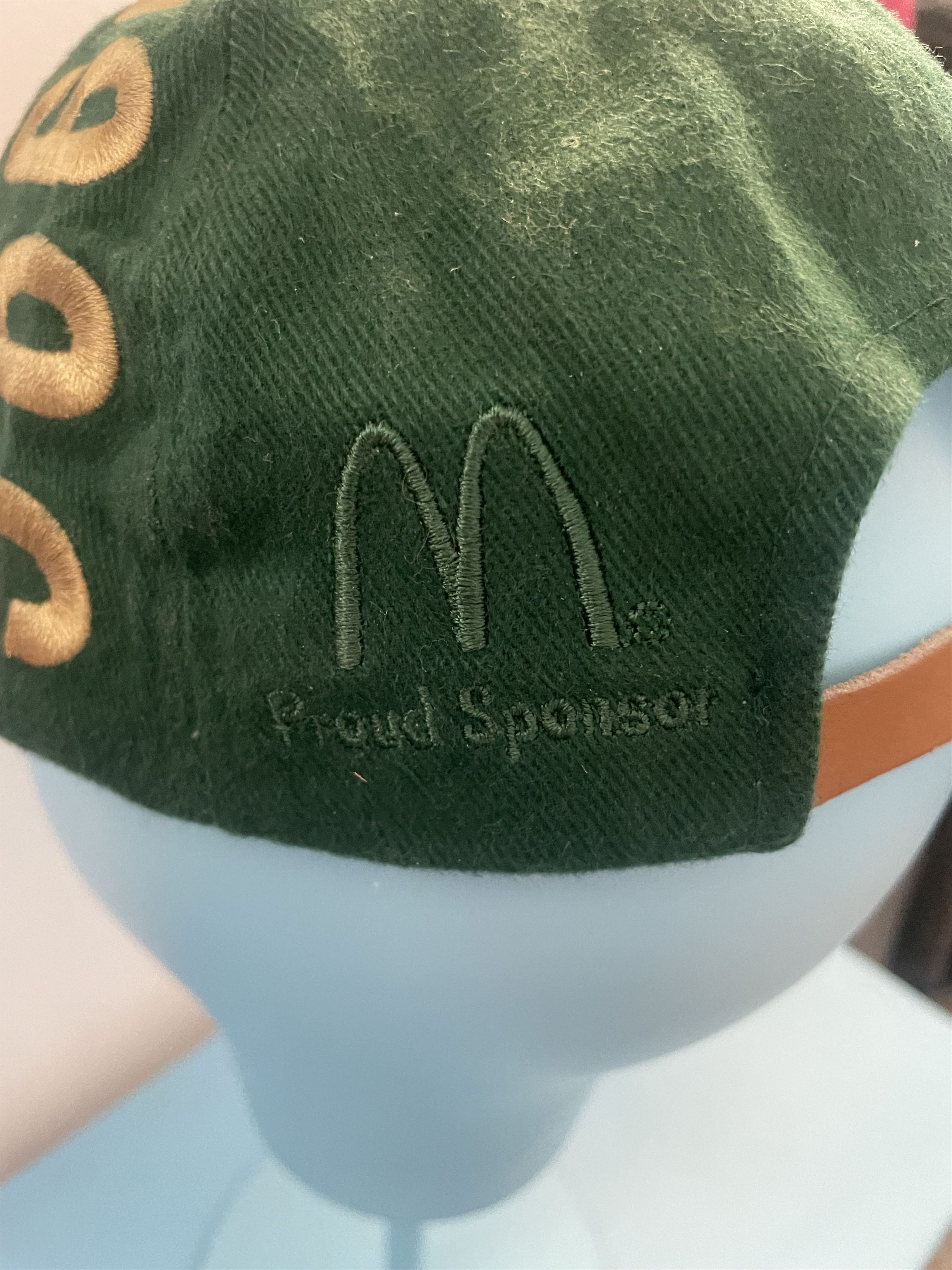 Vintage Atlanta 1996 Olympics Suede Brim Cap Green Tan Size ONE SIZE - 4 Thumbnail