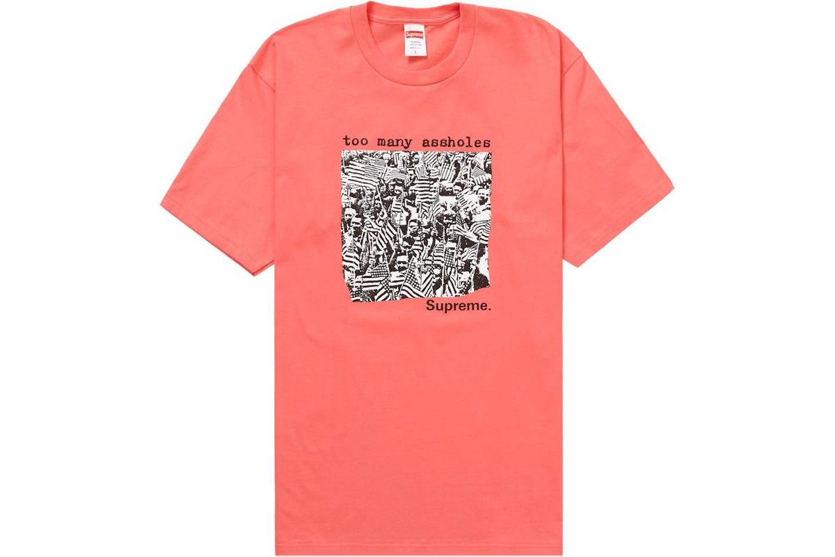Supreme Supreme “Too Many Assholes” Bright Coral Size US XL / EU 56 / 4 - 2 Thumbnail