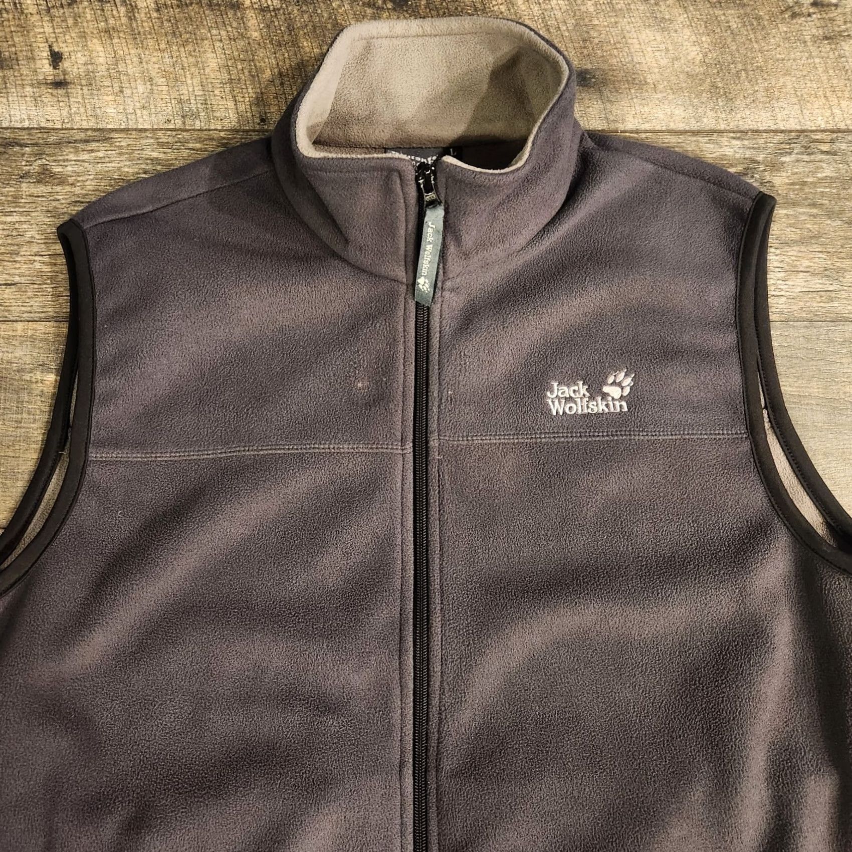 Jack Wolfskin VINTAGE Jack Wolfskin Outdoor Fleece Vest Mens Large Gray Size US L / EU 52-54 / 3 - 4 Thumbnail