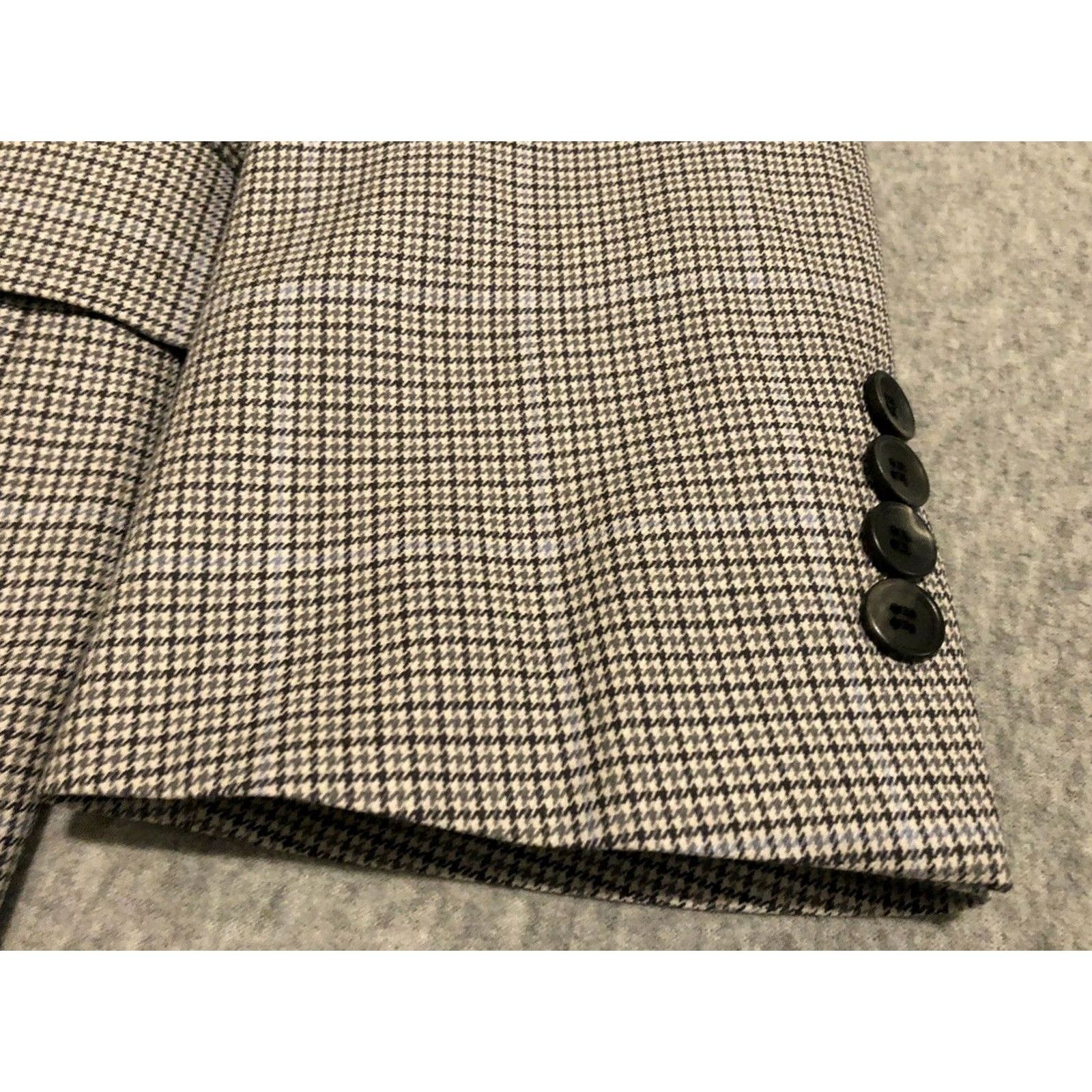 Brooks Brothers BROOKS BROTHERS Blazer Jacket Mens 42L 42 Long Wool Gray Two Button Sports Coat Long Coat Size 42R - 2 Thumbnail