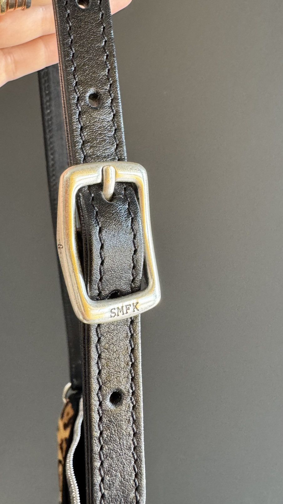 SMFK SMFK COMPASS BADGE CROSS LEOPARD BAG Size ONE SIZE - 6 Thumbnail