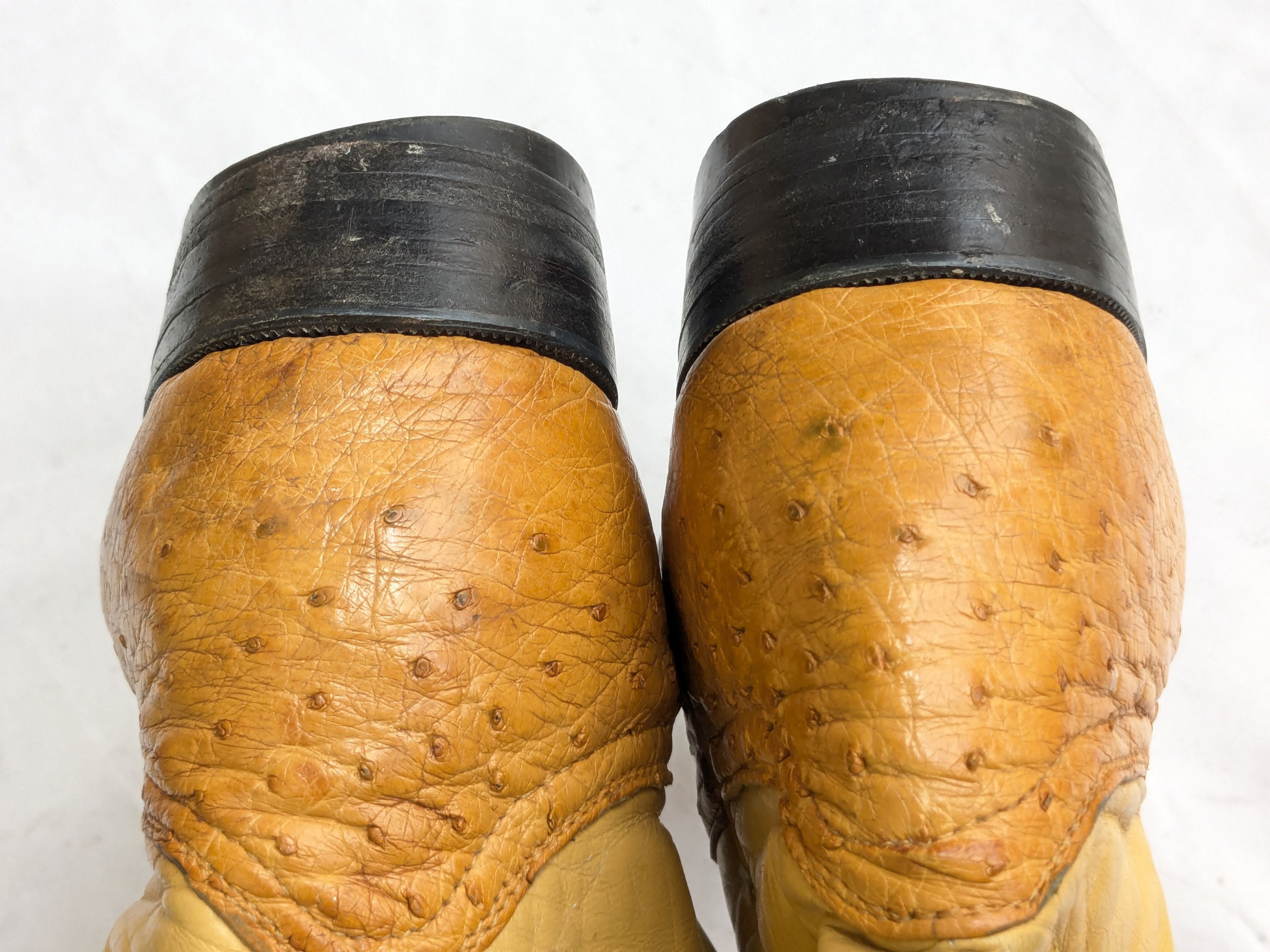 Nike Vintage Cowboy Boots Yellow Crocodile Leather 7.5 Size US 7.5 / EU 40-41 - 11 Thumbnail