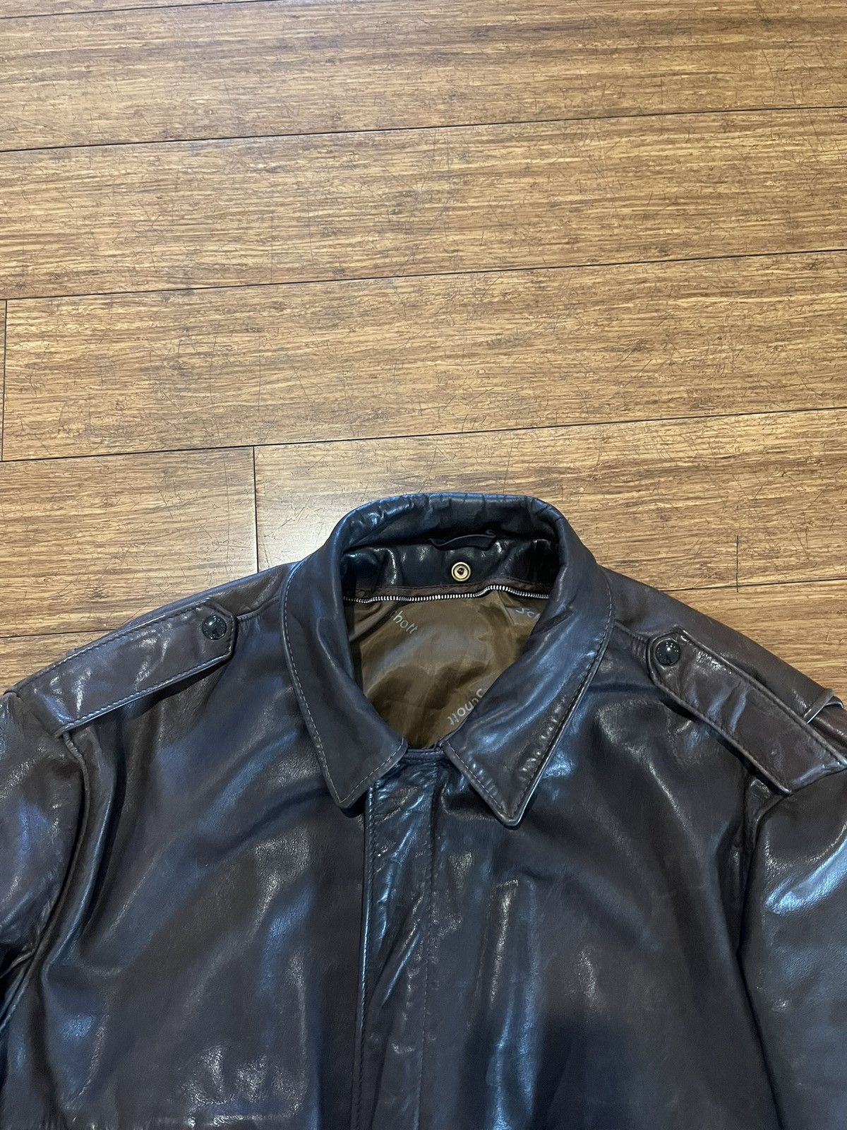 Schott Schott vintage 90s leather jacket Size US L / EU 52-54 / 3 - 2 Thumbnail