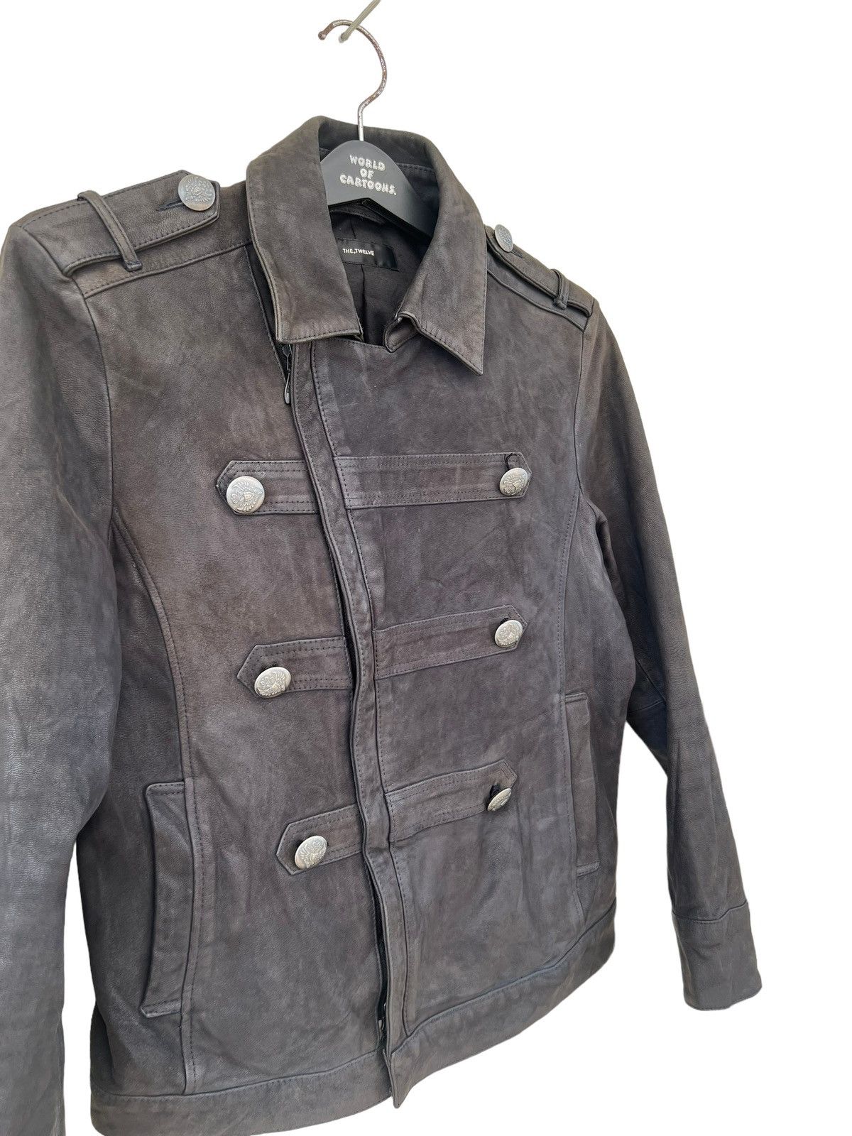 ato THE, TWELVE ( ato ) Patina Goatskin Leather Jacket Cropped Size US S / EU 44-46 / 1 - 10 Thumbnail