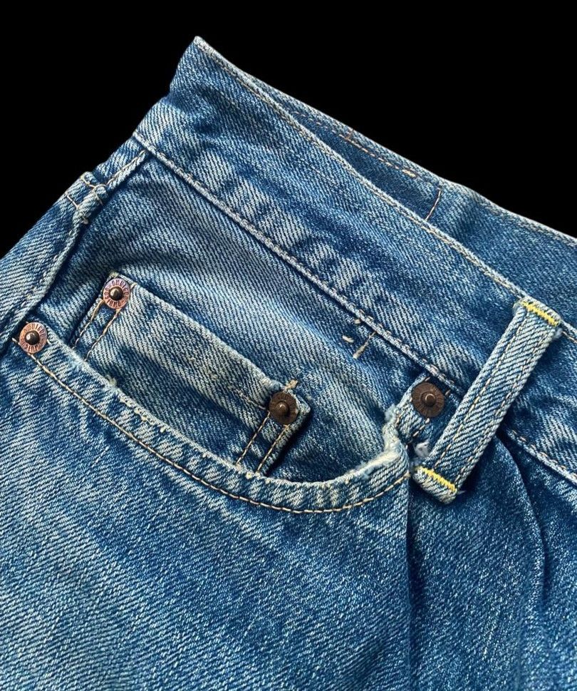 Japanese Brand 💥BEST OFFER💥Vintage Omigod Selvegde Distressed Denim Size US 31 - 8 Thumbnail