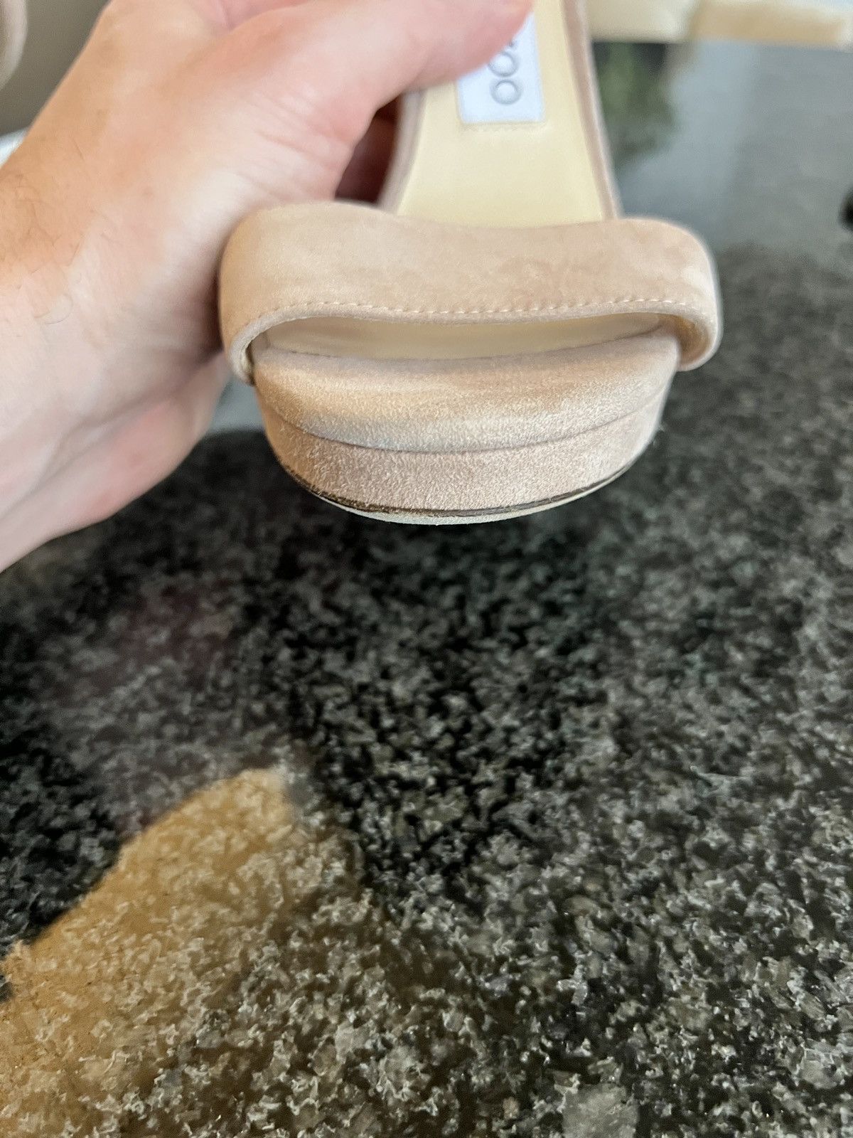 Jimmy Choo Jimmy Choo Suede Ankle Strap Platform Heels Size 36 Size US 6 / IT 36 - 10 Thumbnail
