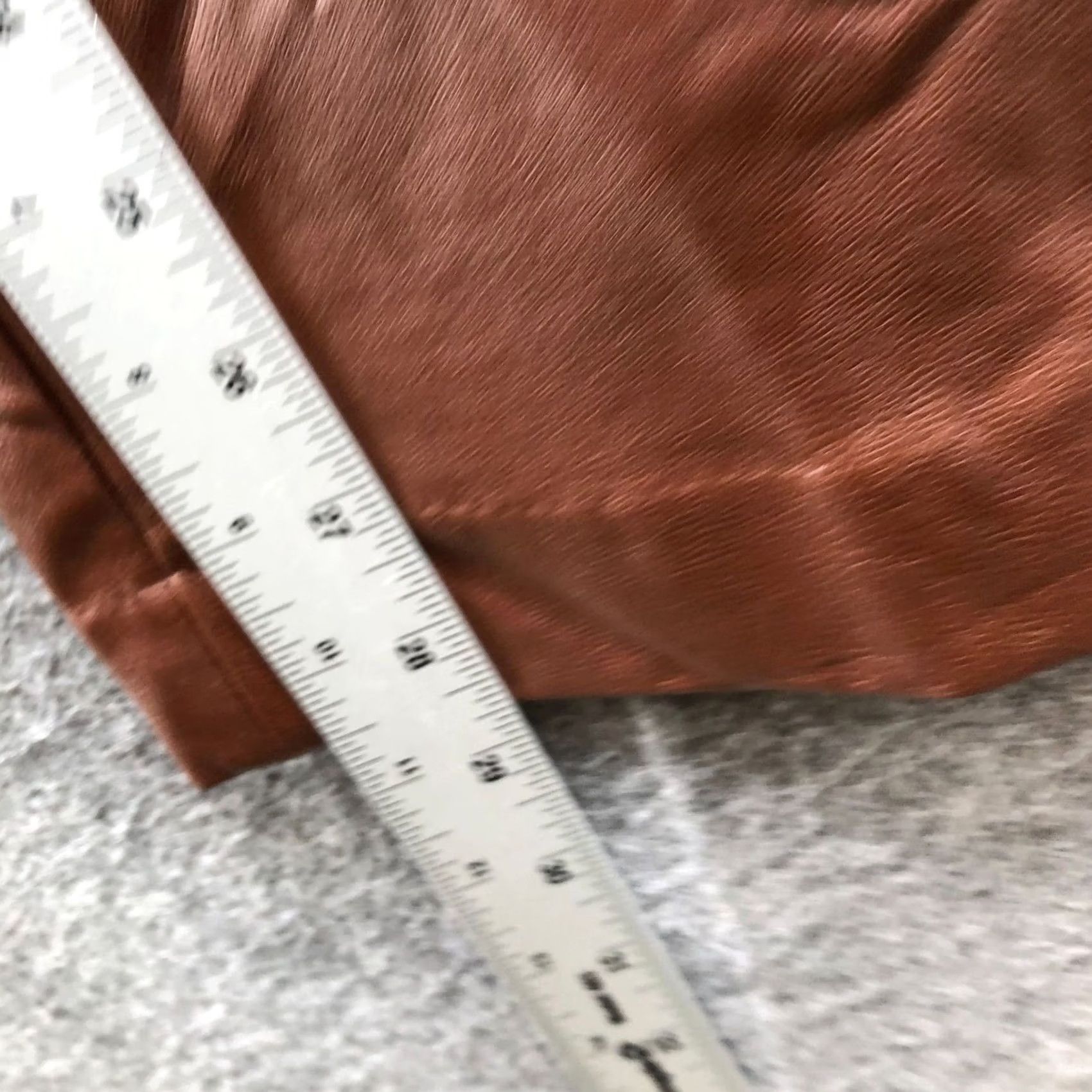 Express Express Faux Leather Tapered Leg Pants Womens 4L Long Brown High Waisted Pleated Tapered Leg Pants Size 27" / US 4 / IT 40 - 7 Thumbnail