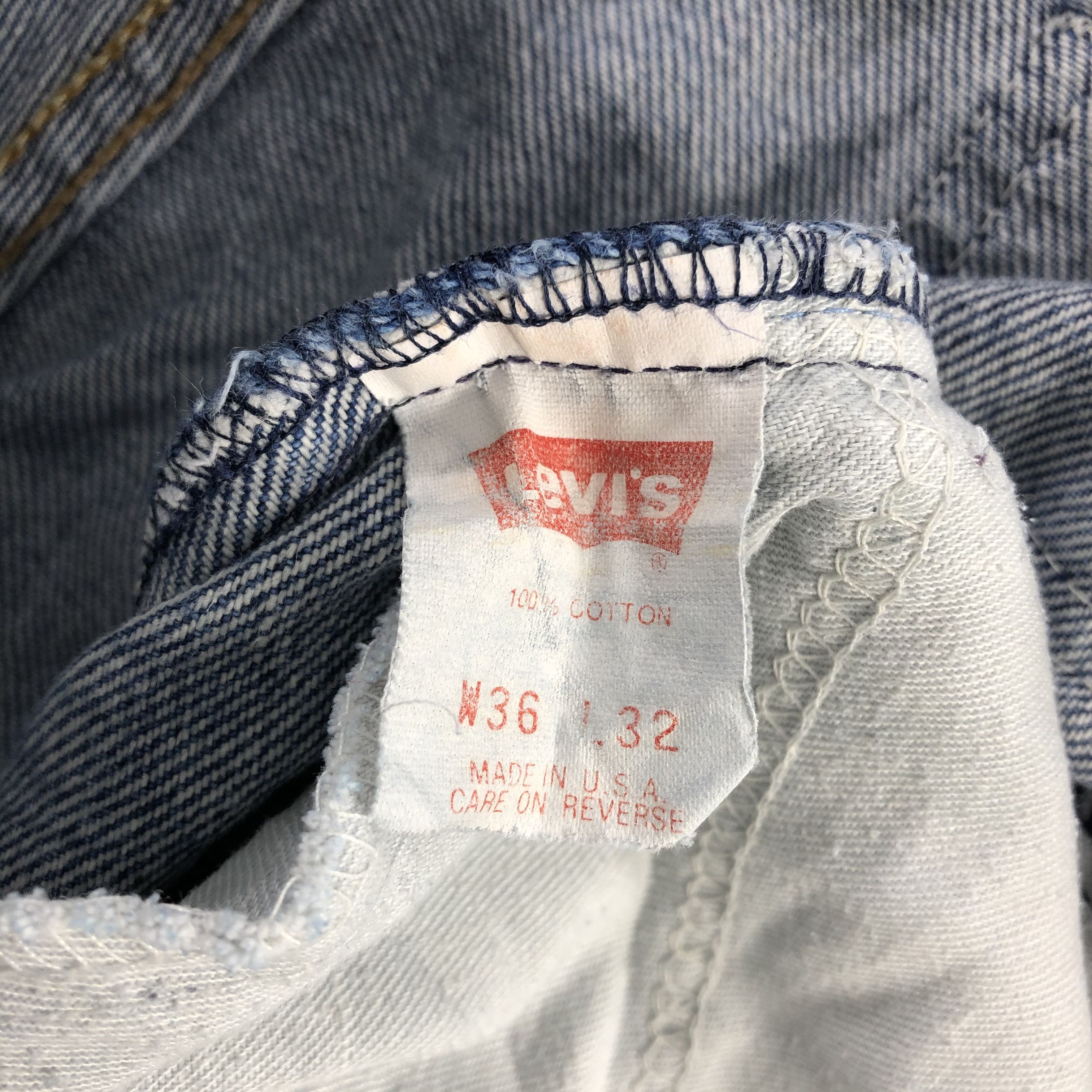 Levi's × Vintage 90s Vintage Blue Wash Levis 505 Orange Tab Jeans-JM1872 Size US 35 - 9 Thumbnail
