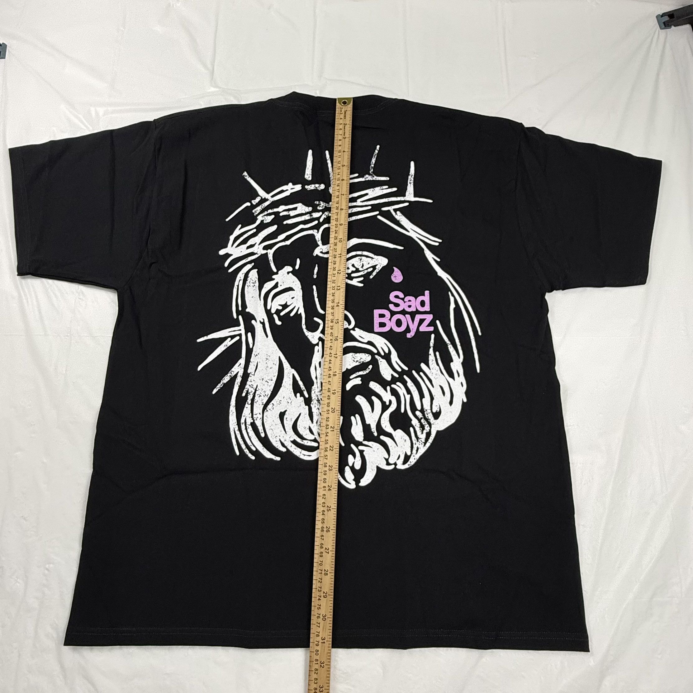 Sad Boys Sad Boyz Junior H Melancholia For Life Jesus Graphic Shirt Size US XL / EU 56 / 4 - 3 Thumbnail