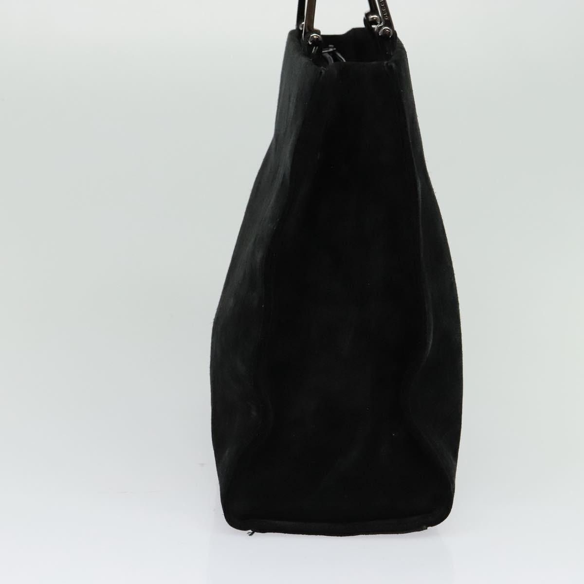 Gucci GUCCI Hand Bag Suede Black Silver 002 002 Size ONE SIZE - 4 Thumbnail
