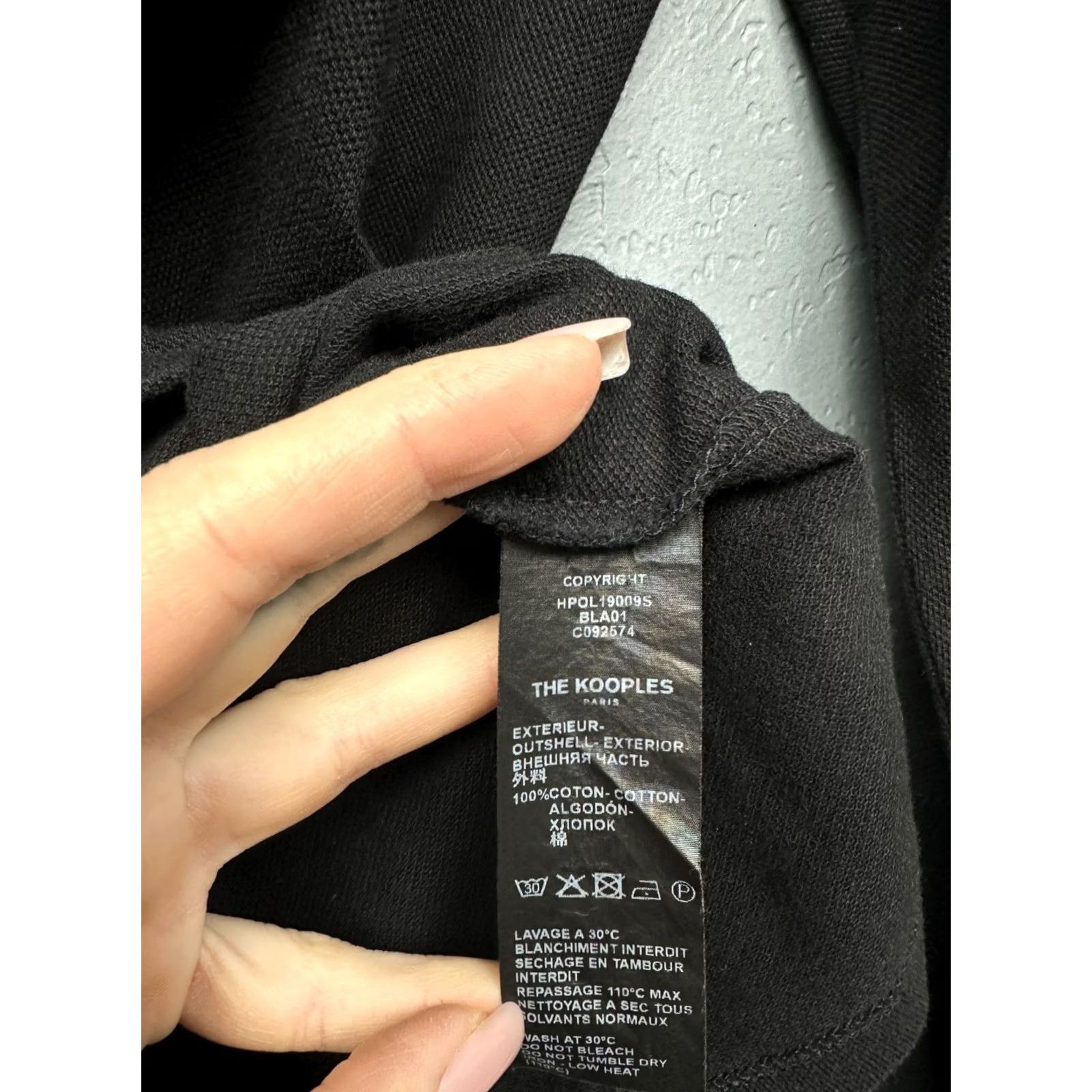 The Kooples The Kooples X Sport Mens Henley Long Sleeve Polo Shirt XS Polo, Black, Size US XS / EU 42 / 0 - 7 Thumbnail